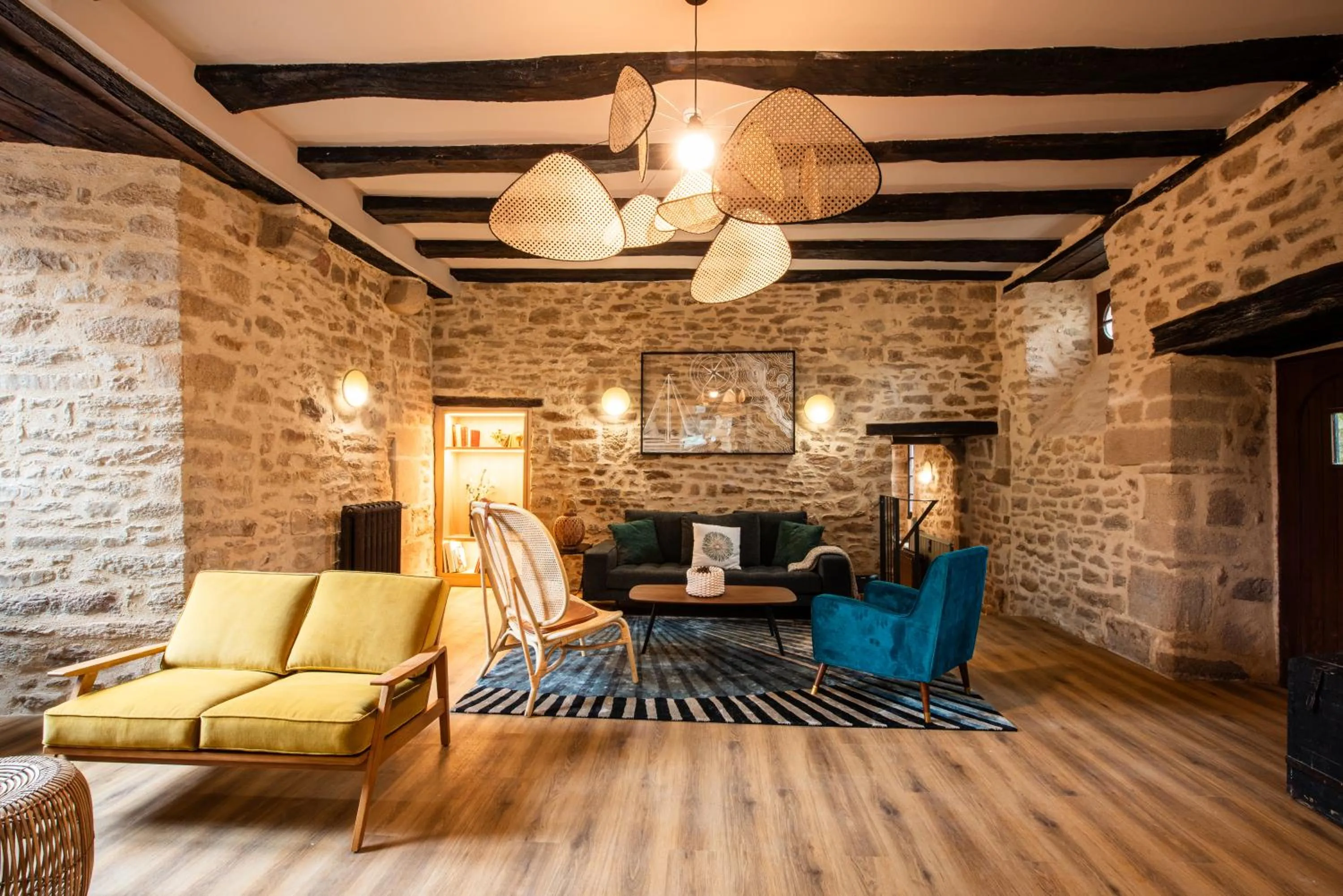 Seating area in La Maison OBONO Hôtel & Spa