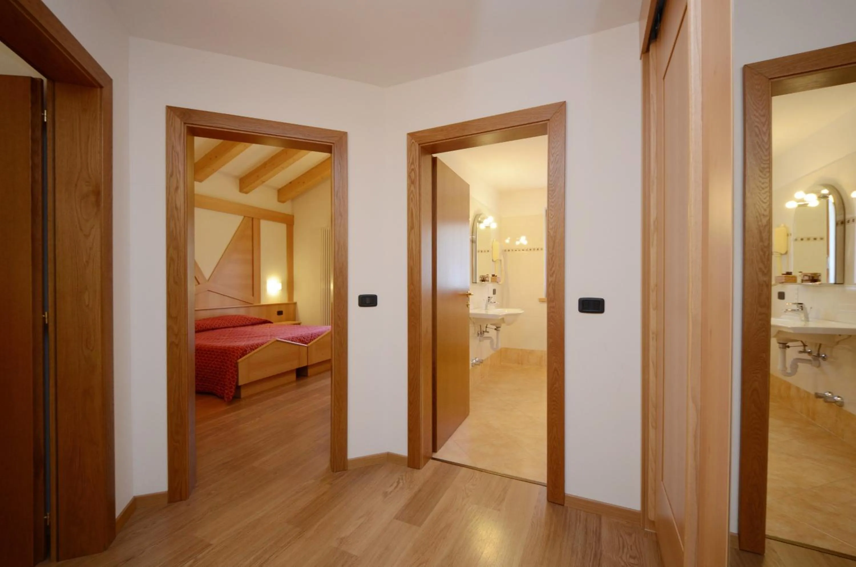 Bed in Hotel La Soldanella