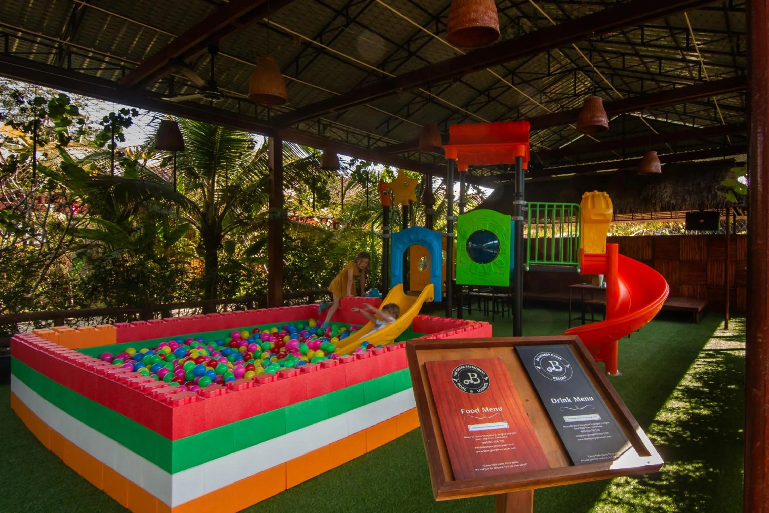 Children play ground in BB Angkor Green Resort