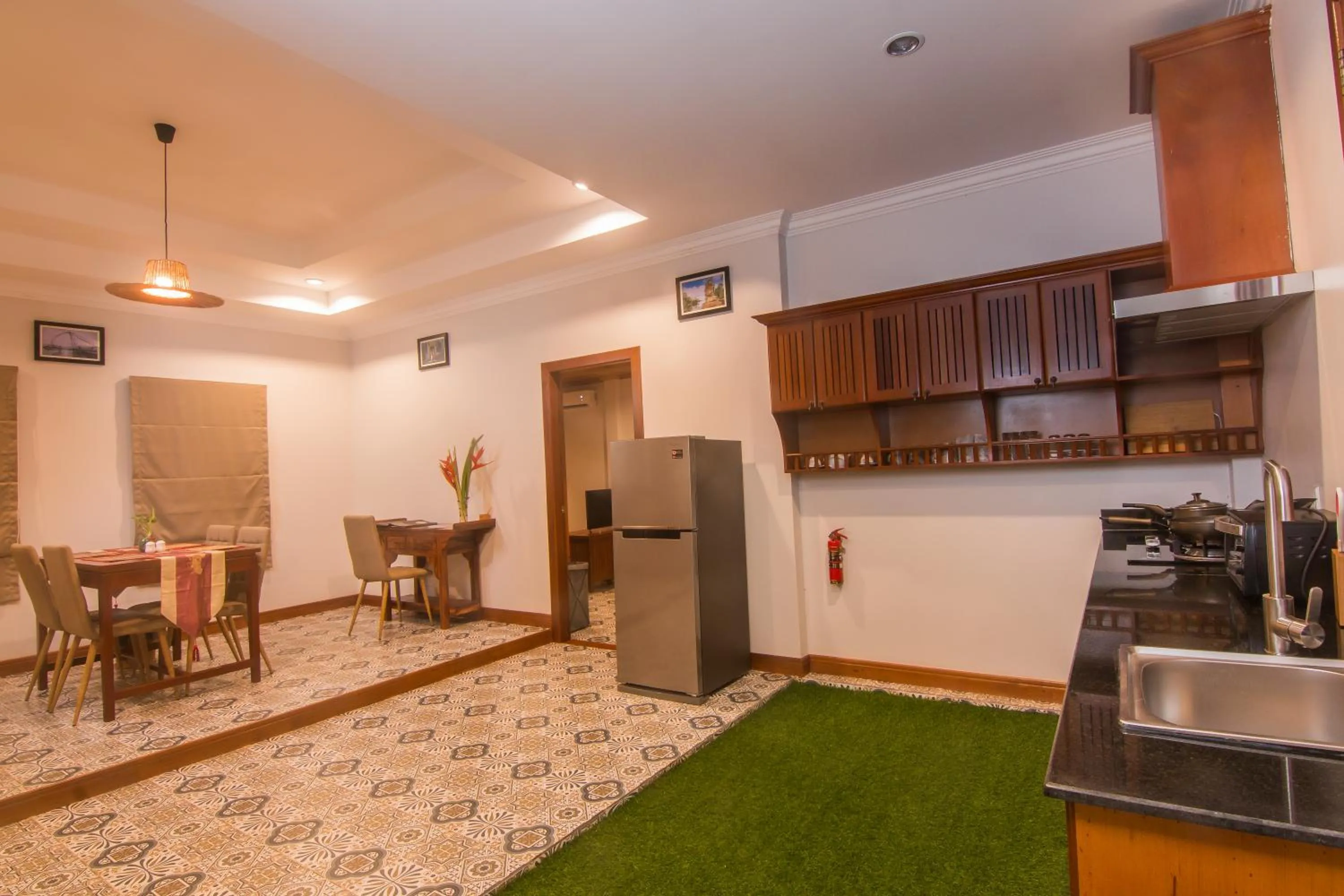 Kitchen or kitchenette in BB Angkor Green Resort