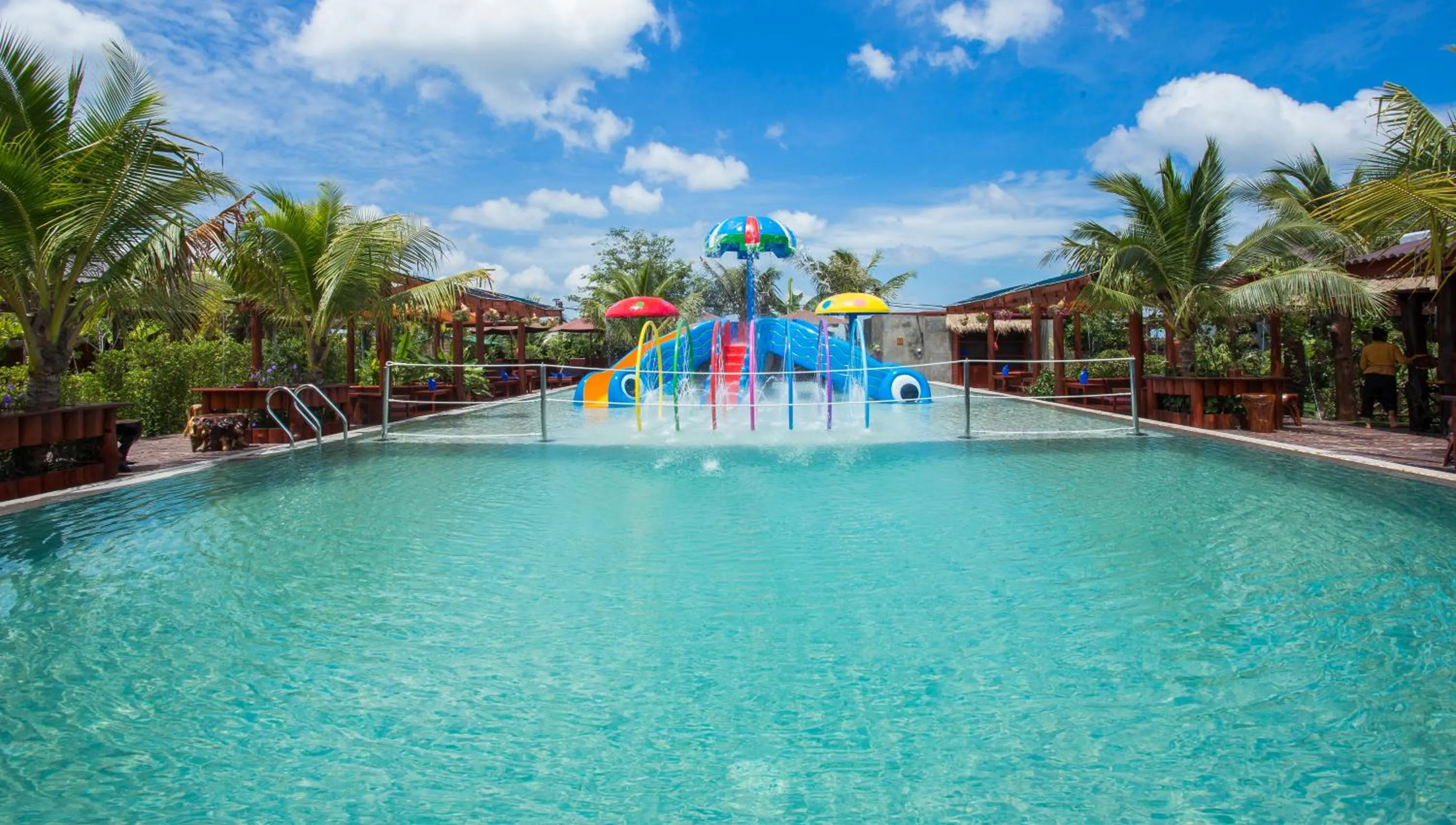 Aqua park in BB Angkor Green Resort