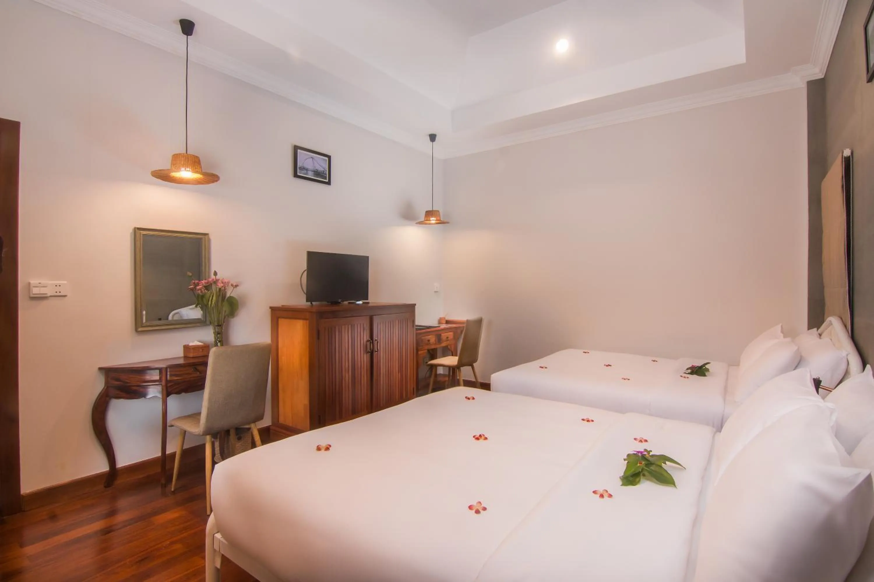 Bed in BB Angkor Green Resort