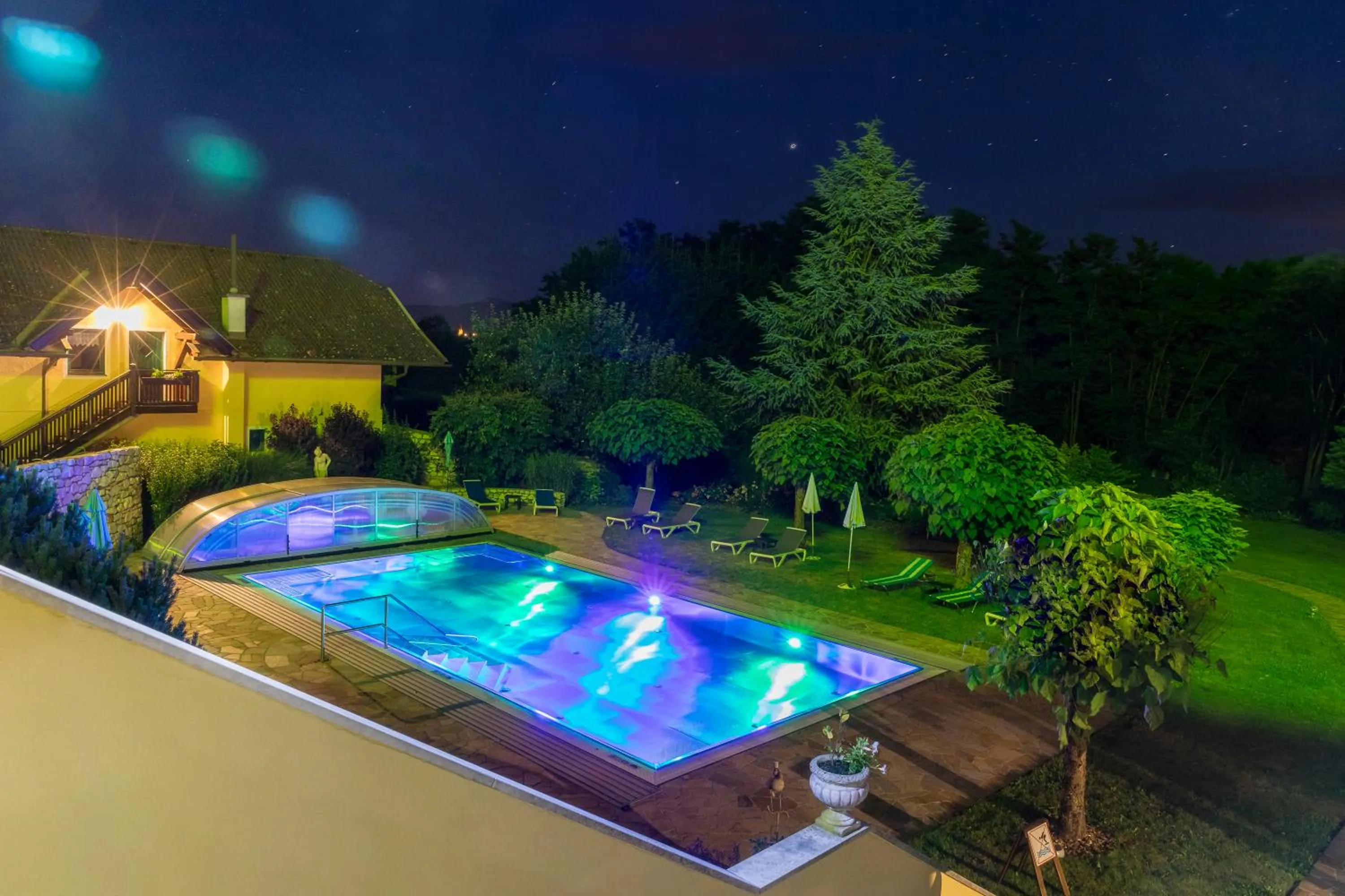 Pool view in Vitalhotel Marienhof