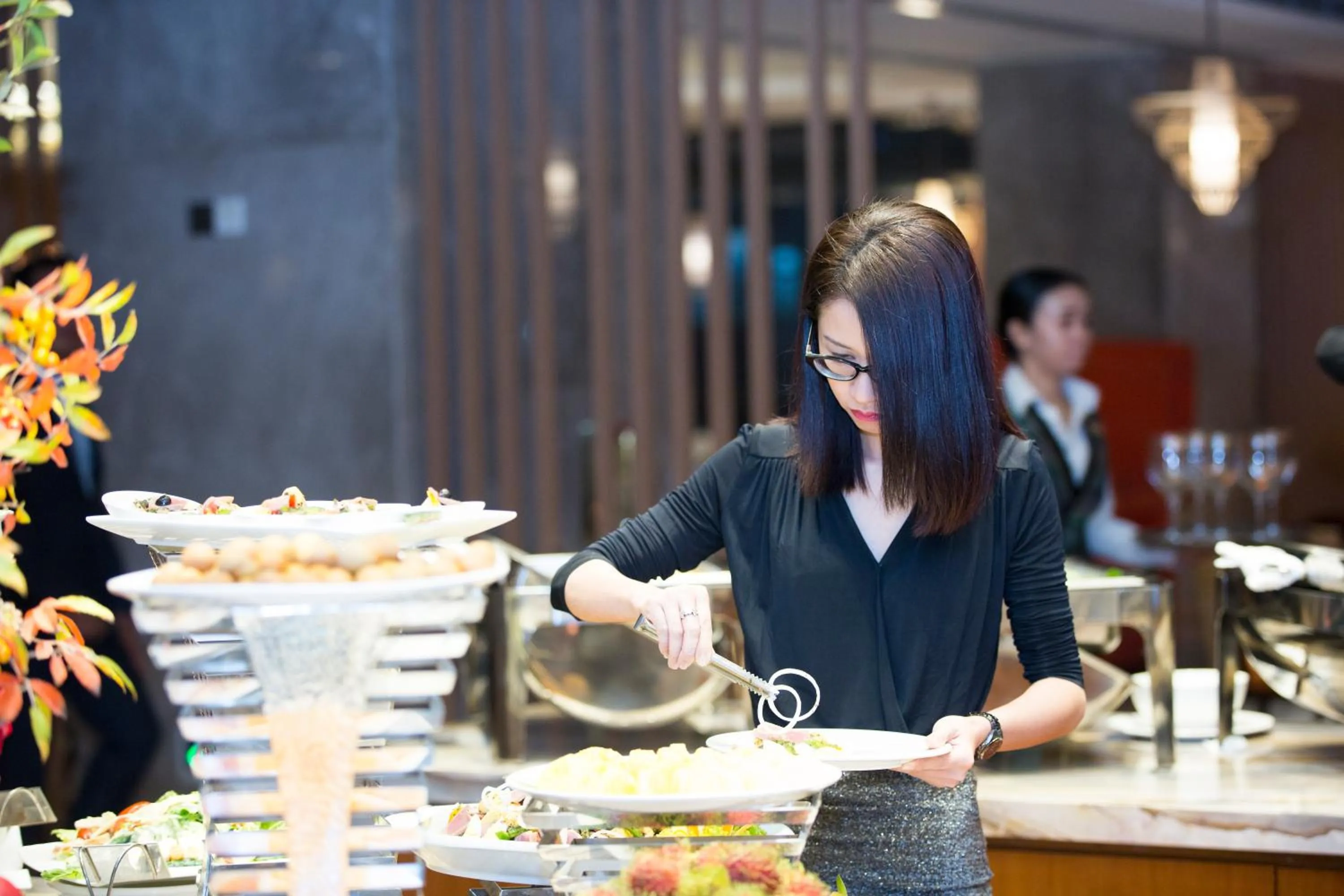 Buffet breakfast in Jing Shang Hotel