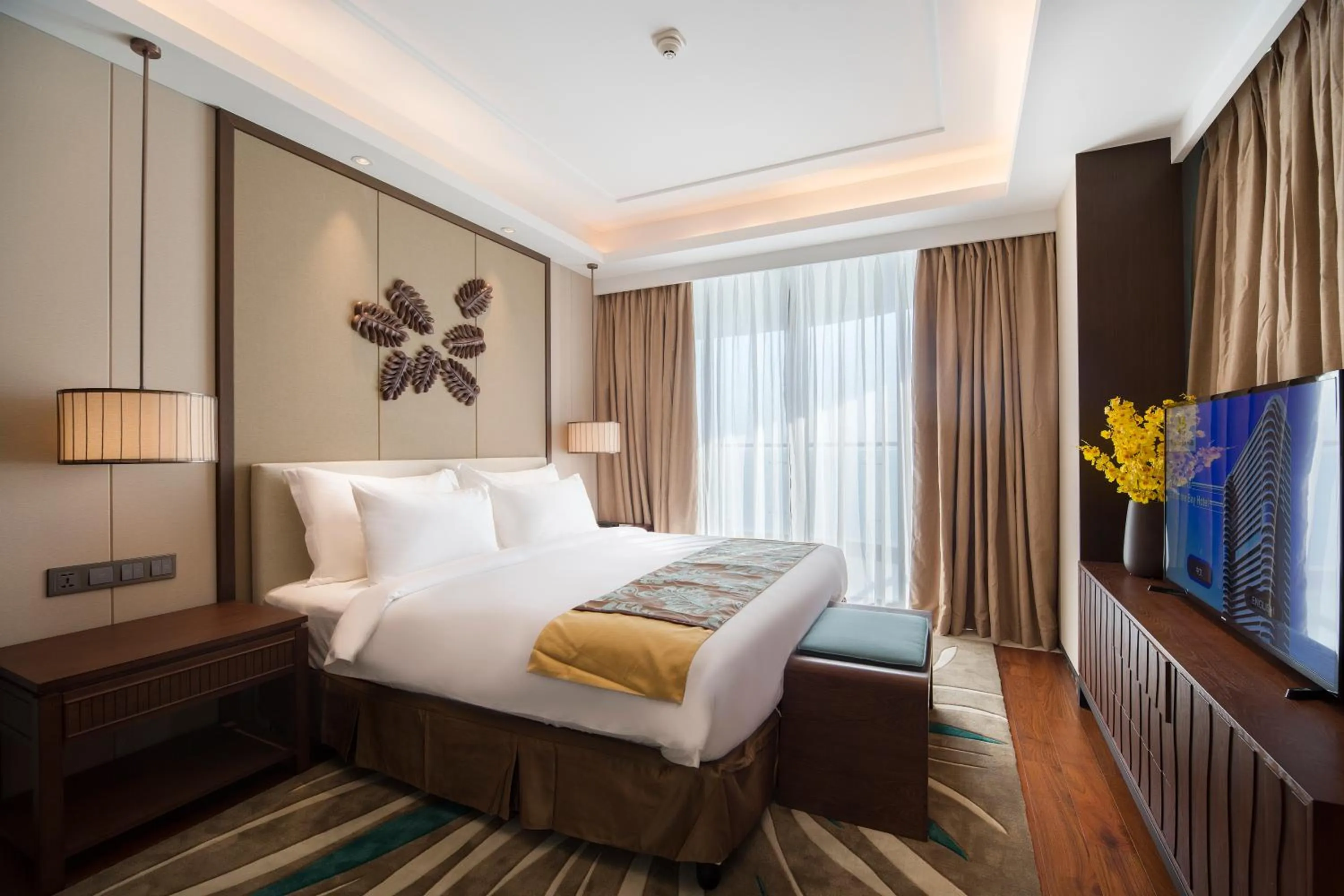 Bed in Jing Shang Hotel