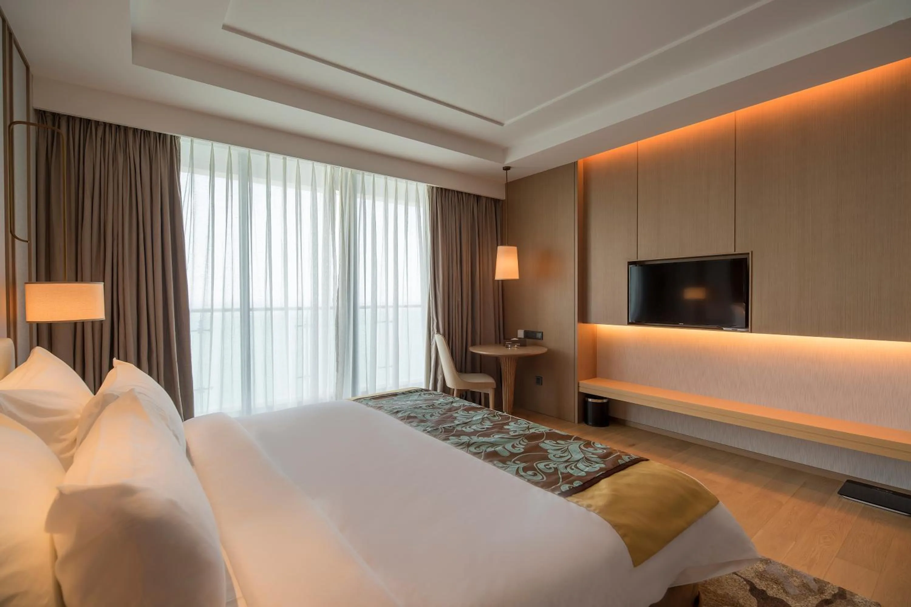 Bed in Jing Shang Hotel