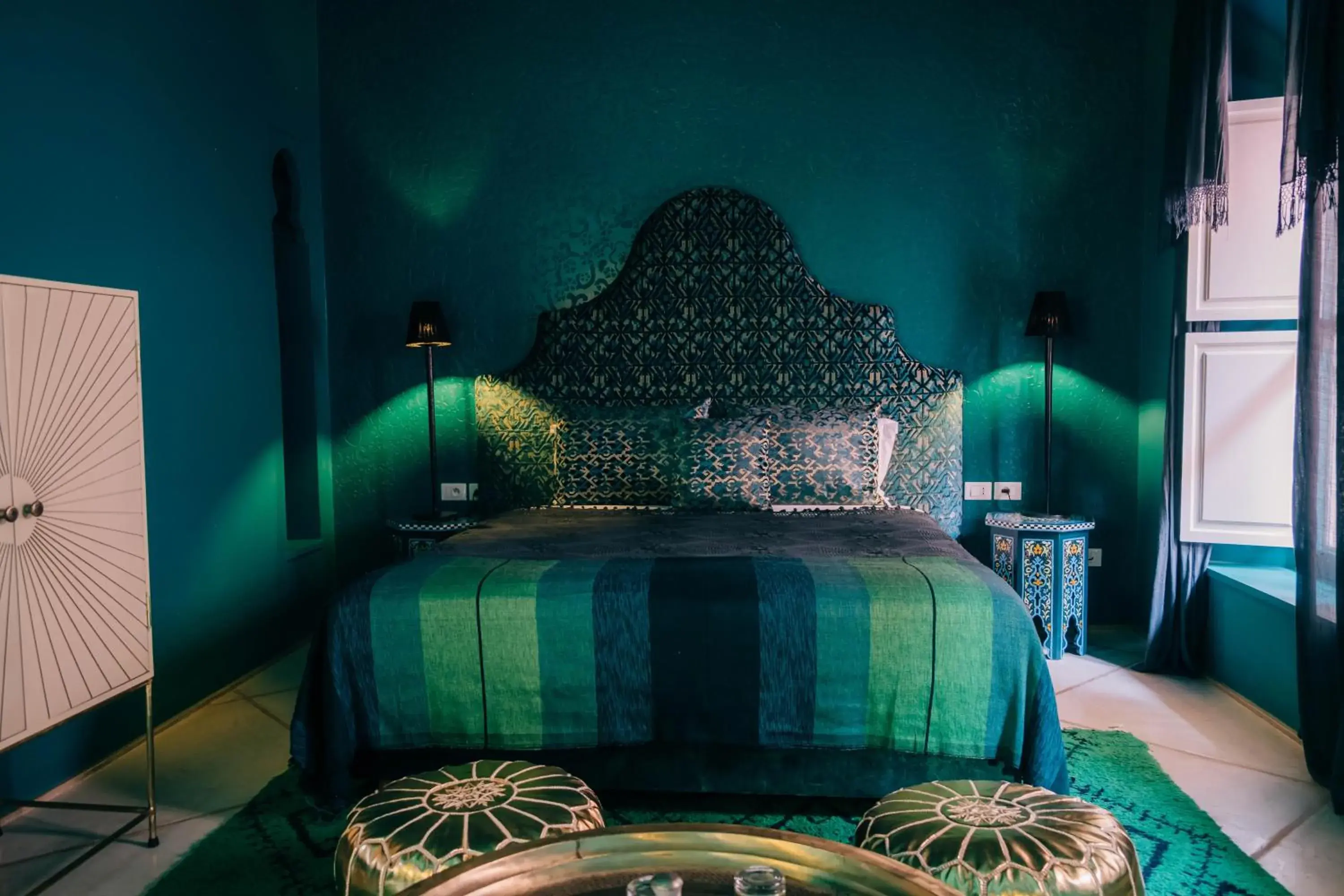 Bed in Riad Nashira & Spa Bed in Riad Nashira & Spa