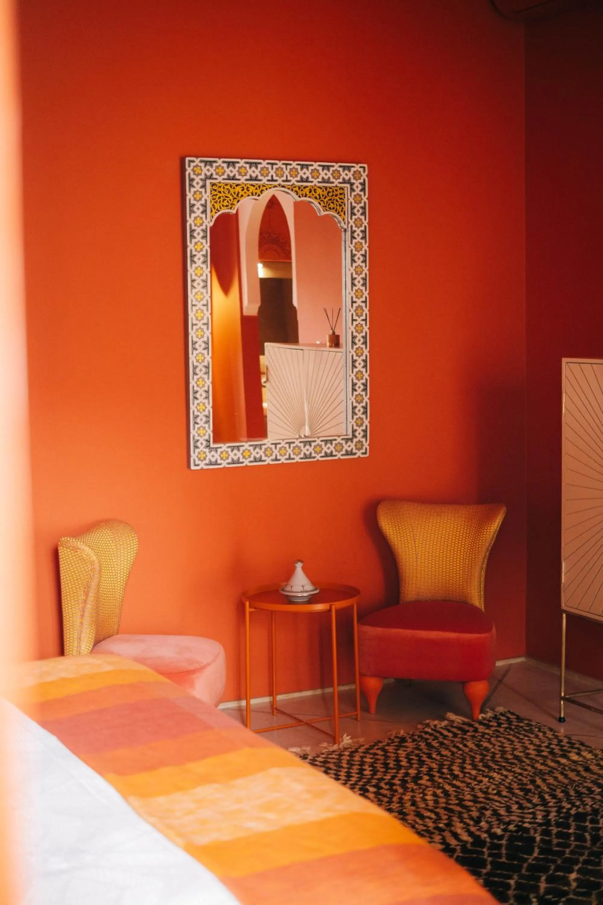 Bed in Riad Nashira & Spa