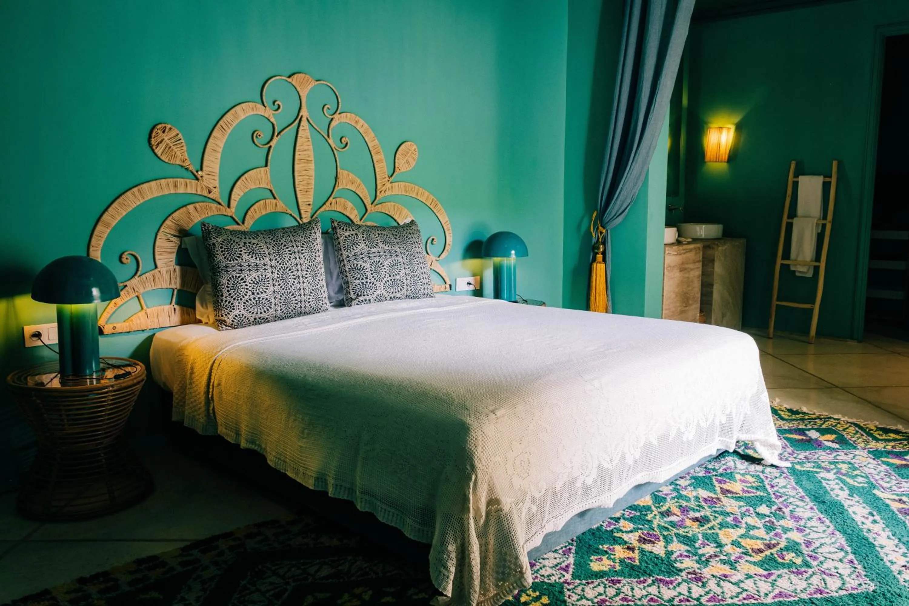 Bed in Riad Nashira & Spa