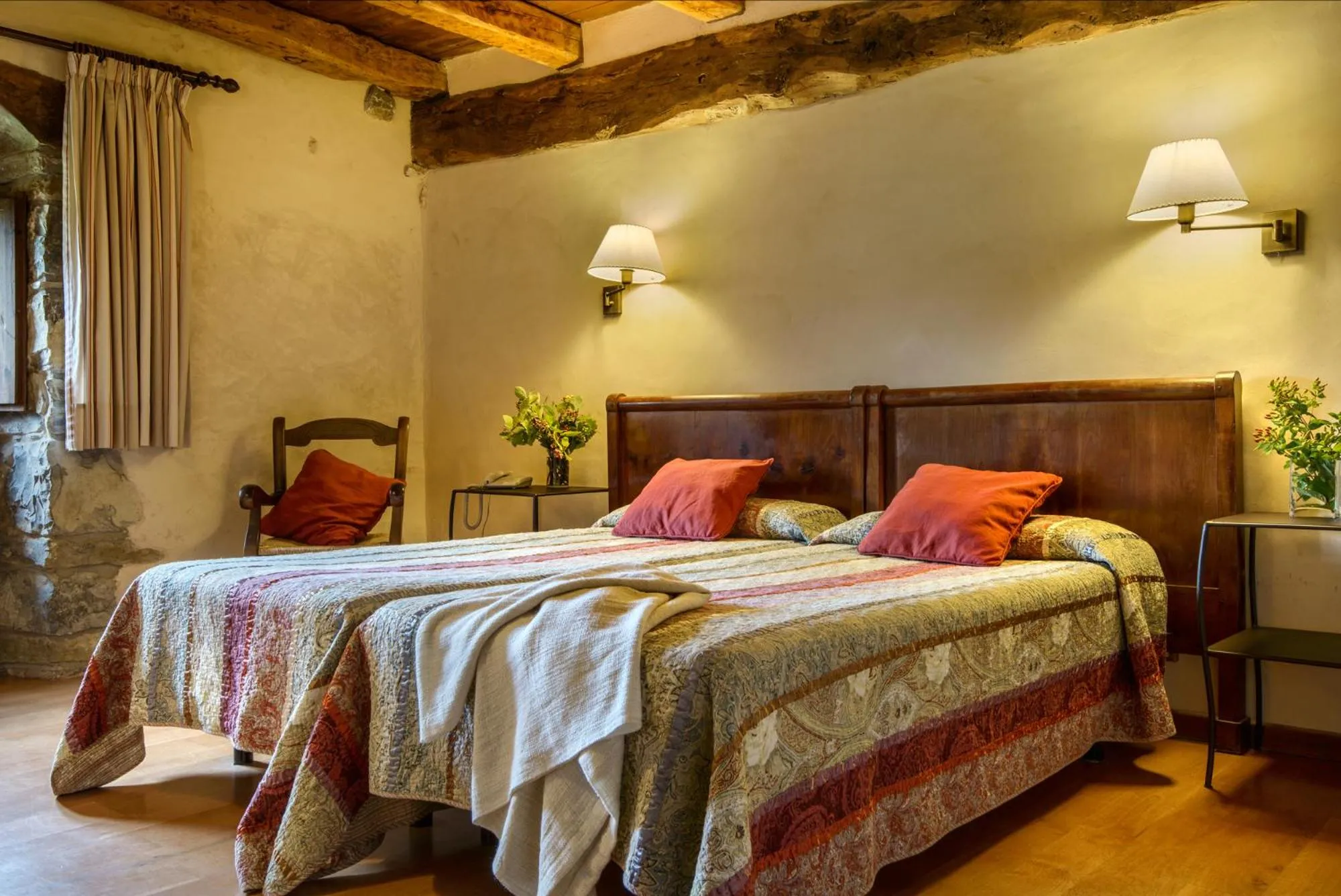 Bed in Hotel Akerreta