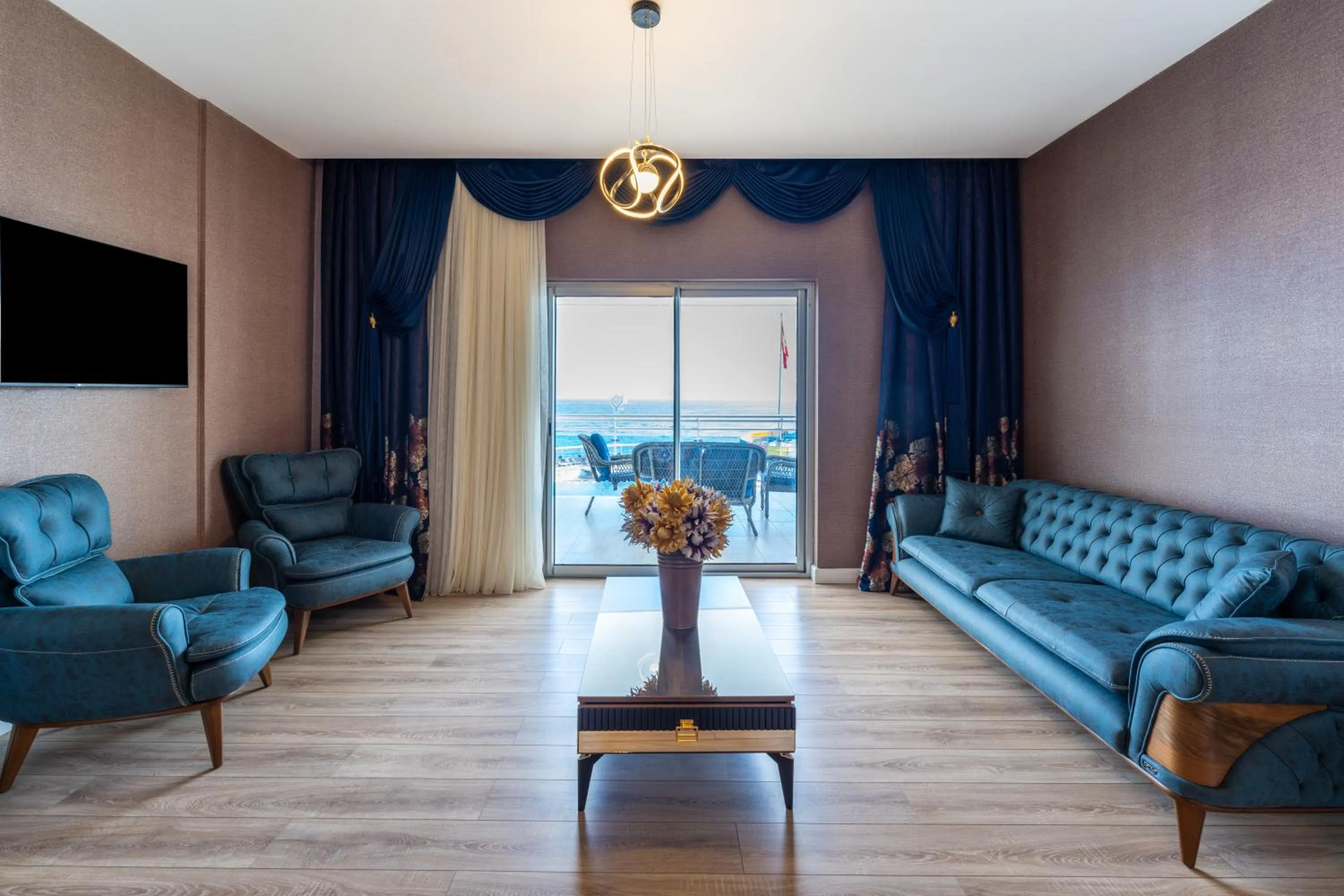 Seating area in Orange County Alanya