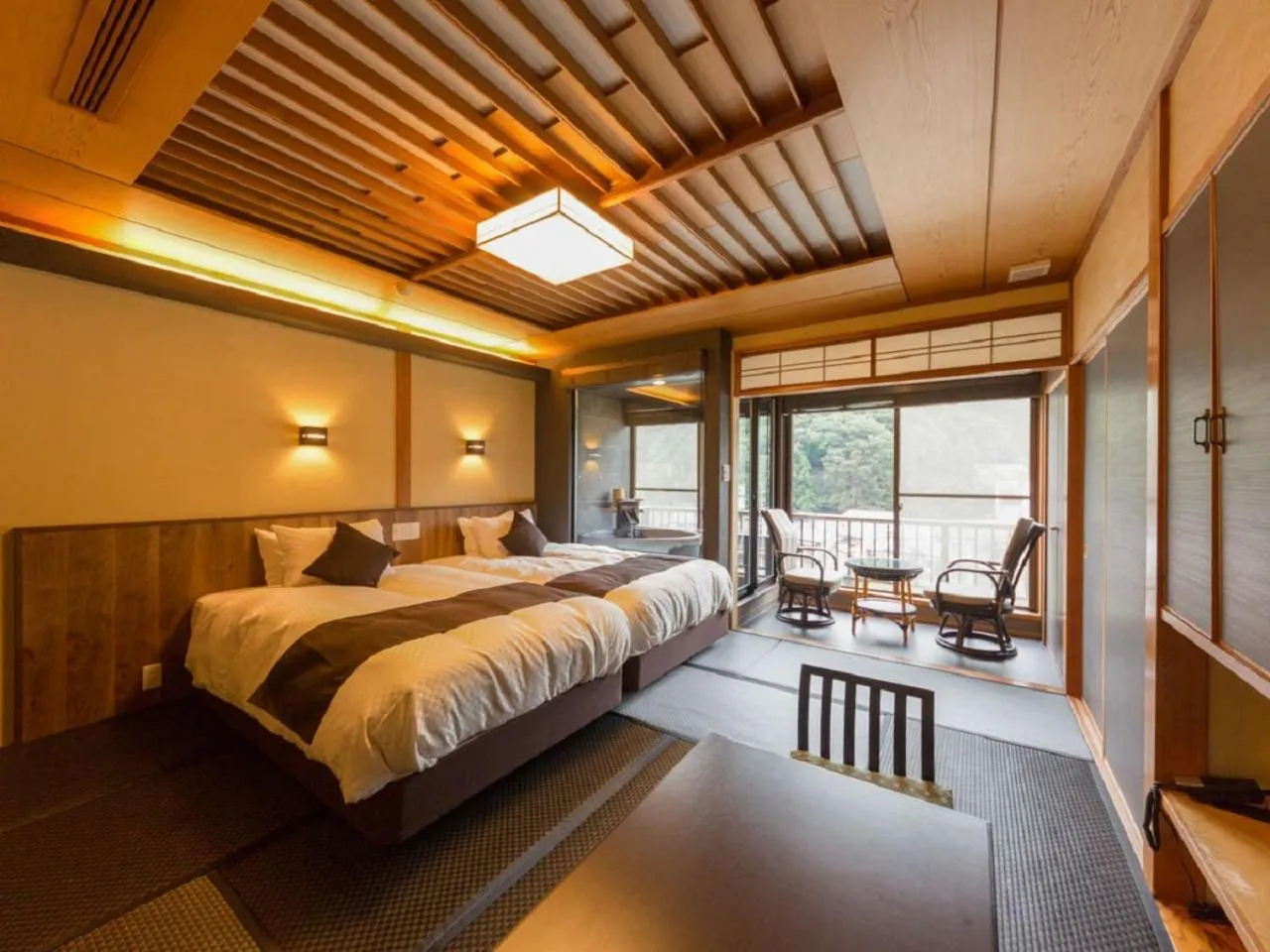 Photo of the whole room, Bed in LiVEMAX RESORT Kawaji
