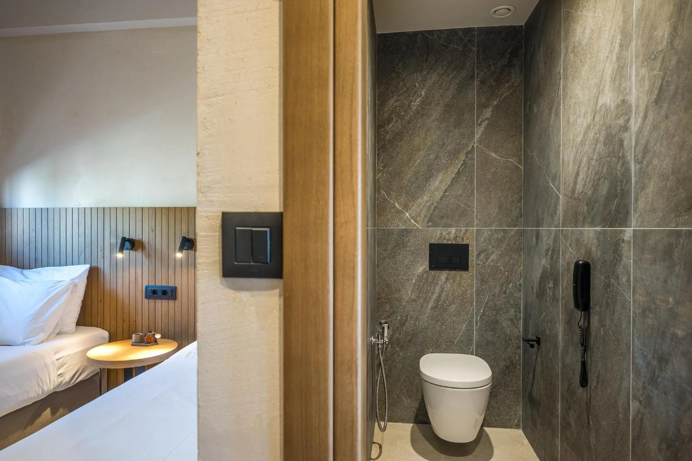 Toilet, Bed in Stella Village Seaside Hotel