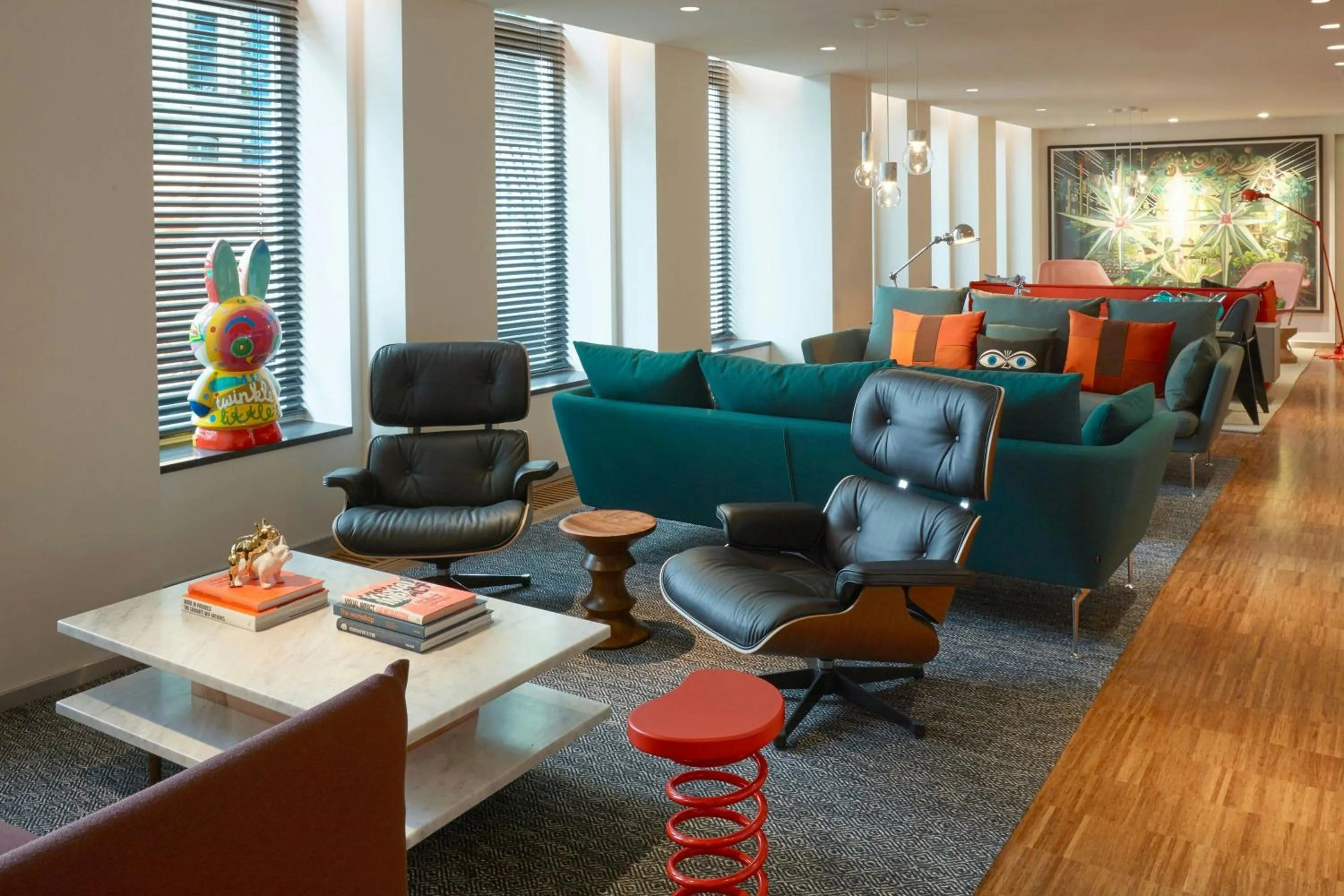 Lobby or reception in citizenM Amstel Amsterdam