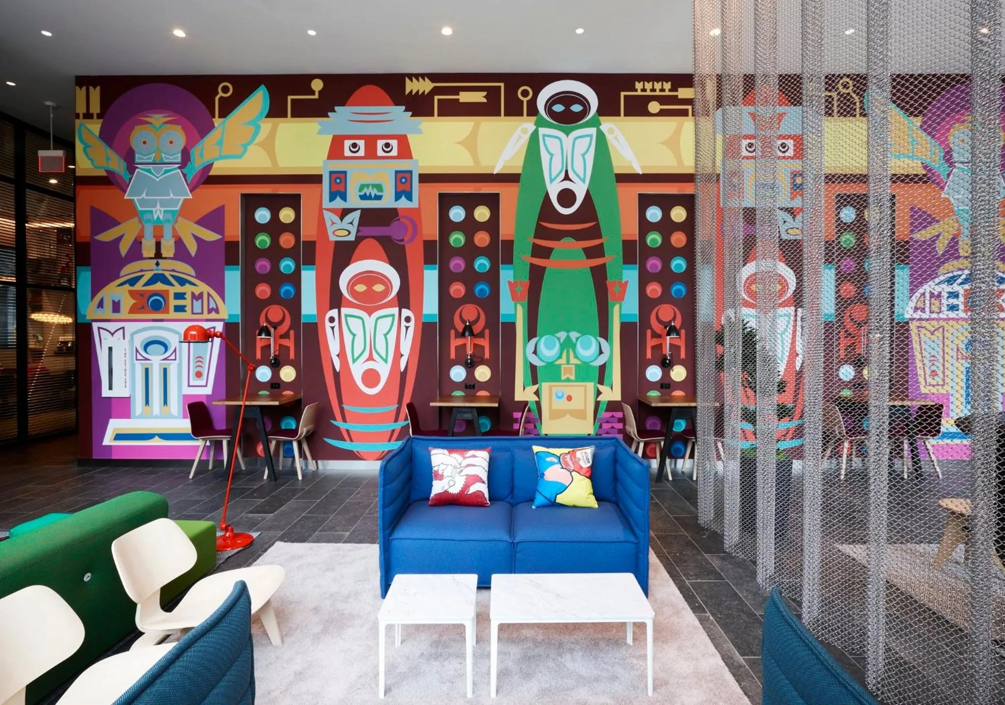 Decorative detail in citizenM Seattle South Lake