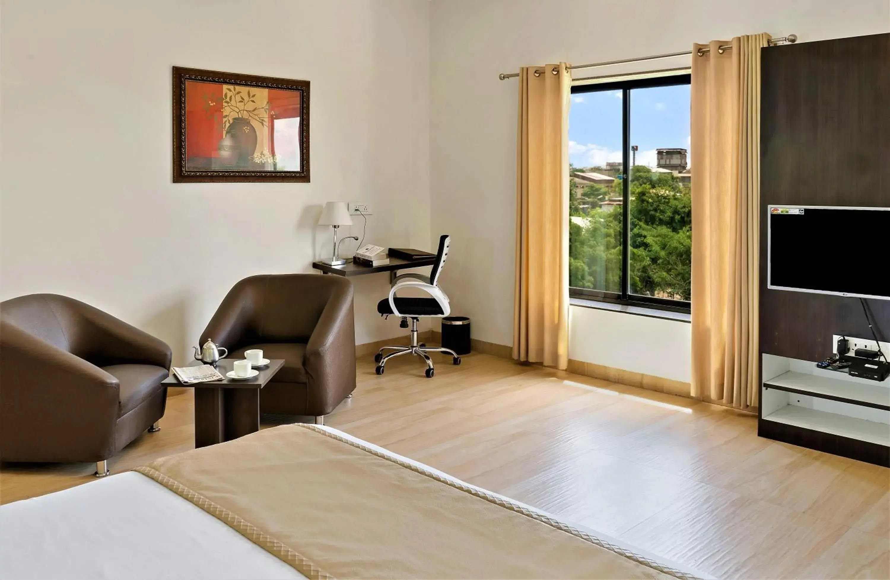 Photo of the whole room, Bed in The Fern Residency Parbhani Photo of the whole room, Bed in The Fern Residency Parbhani