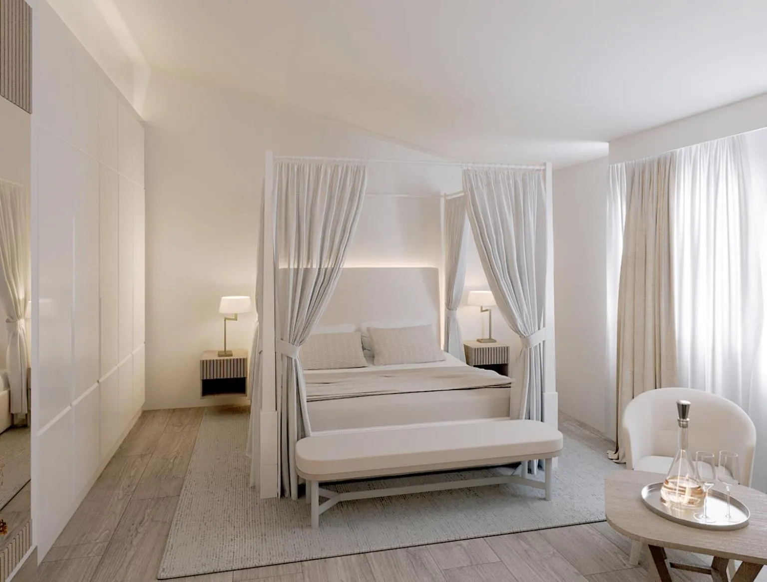 Bed in Baia Bianca Suites