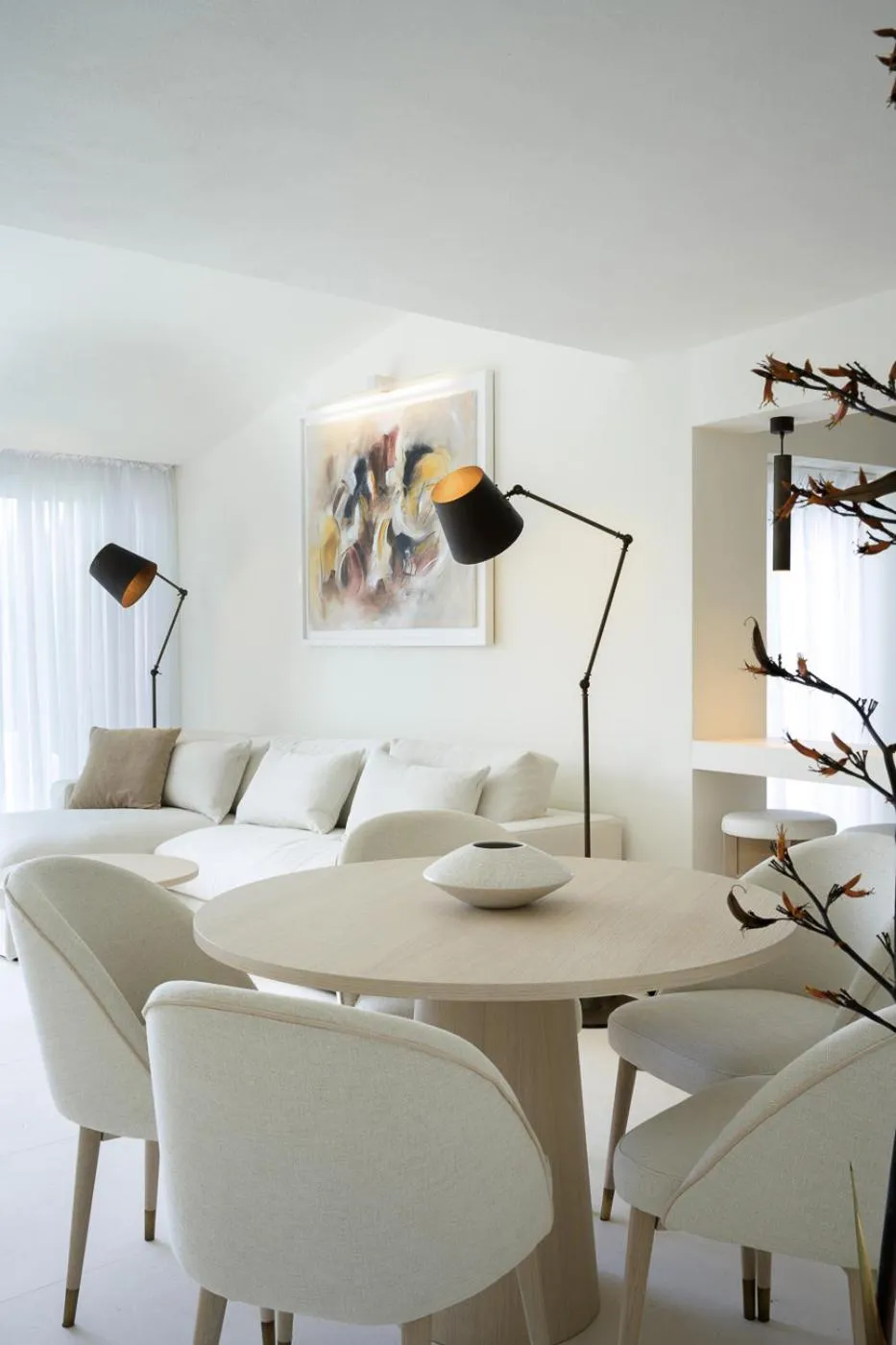 Seating area in Baia Bianca Suites