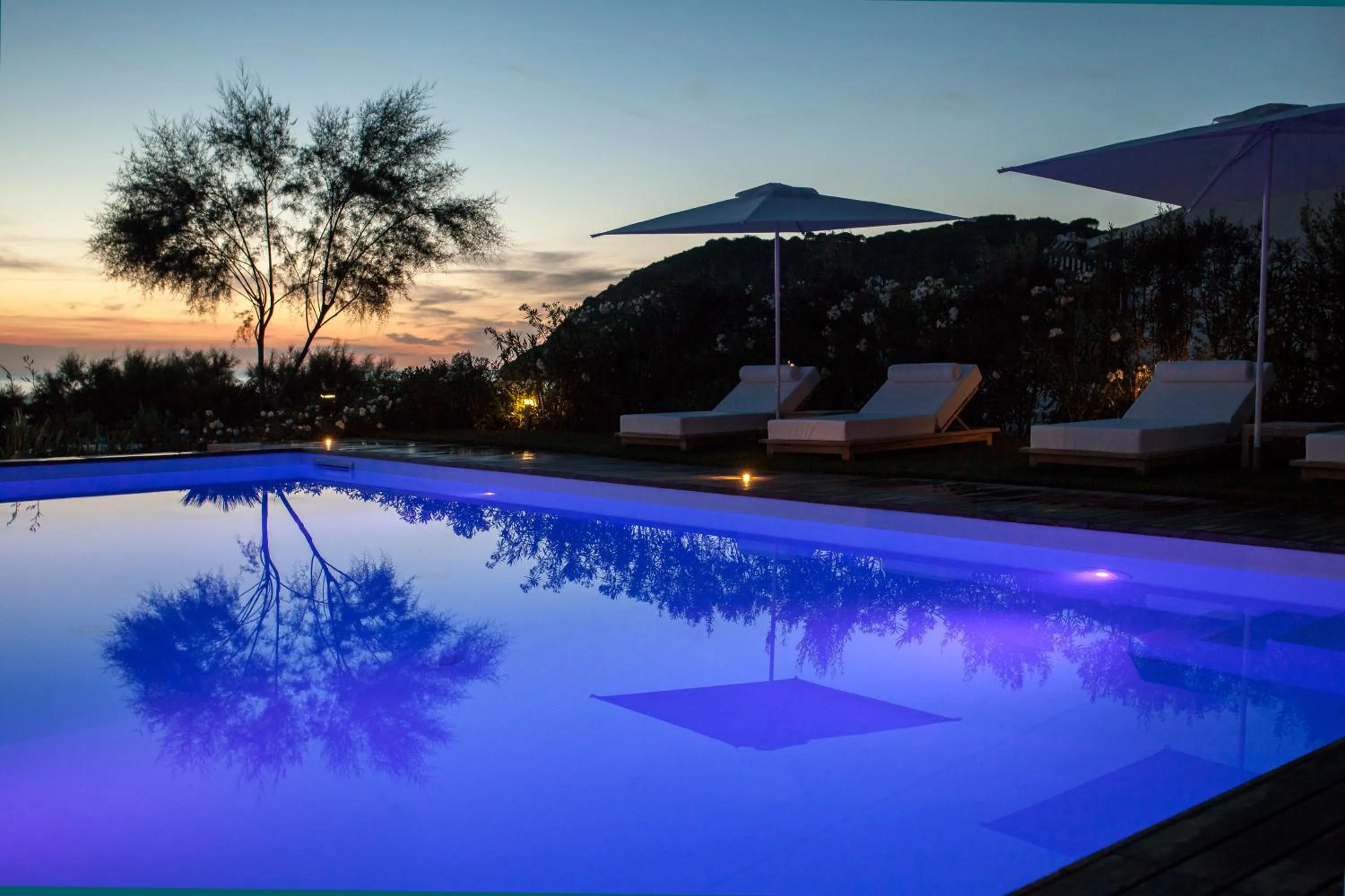 Pool view in Baia Bianca Suites