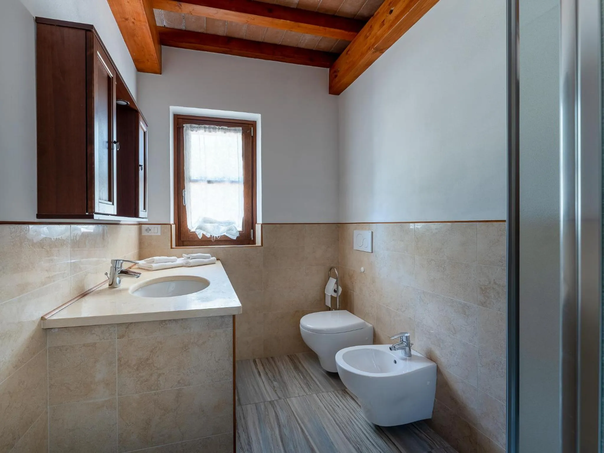 Bathroom in Hotel Delfino