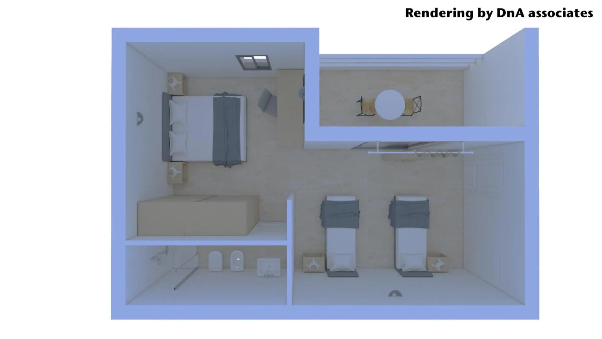 Photo of the whole room in Hotel Delfino