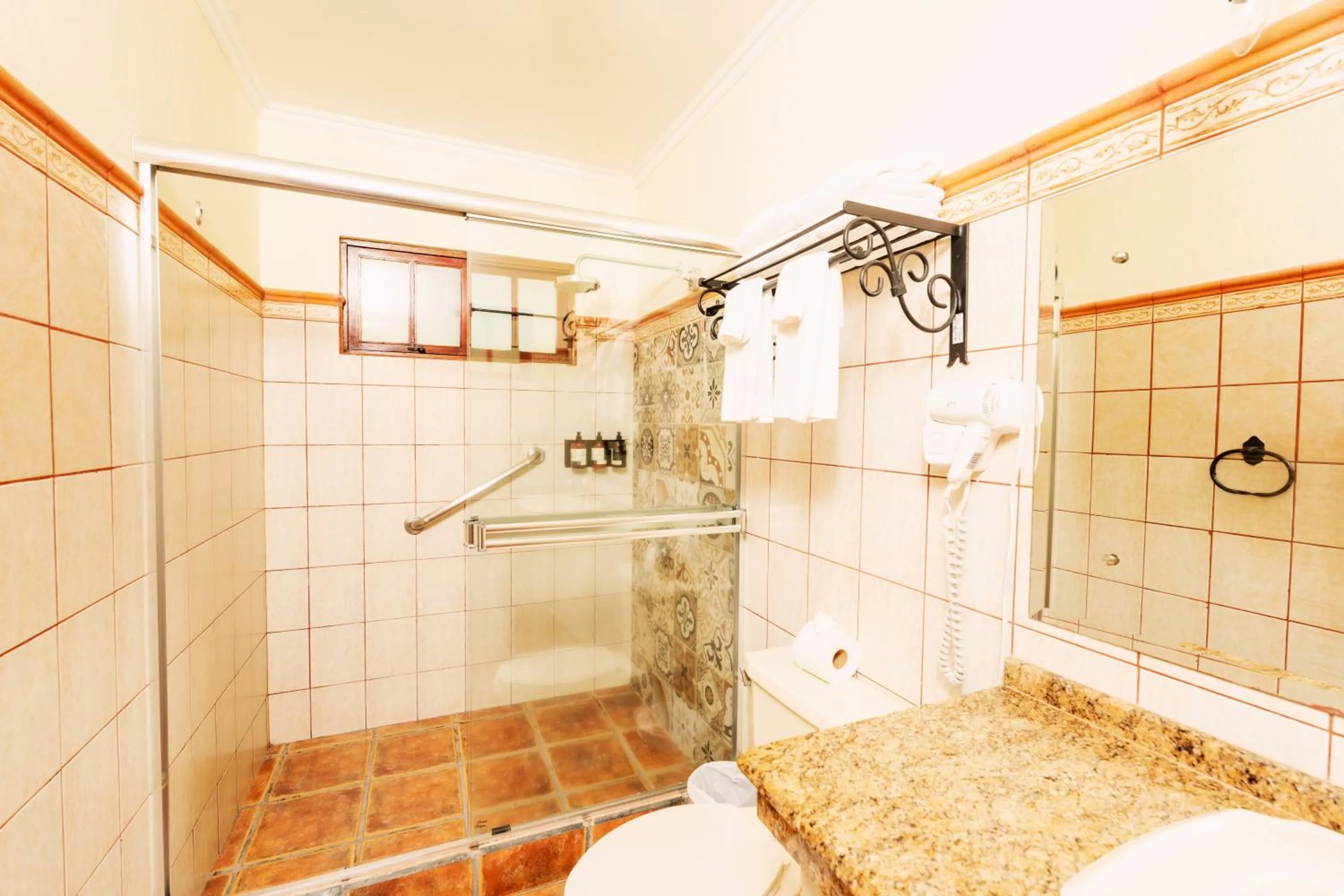 Shower in Borinquen Thermal Resort