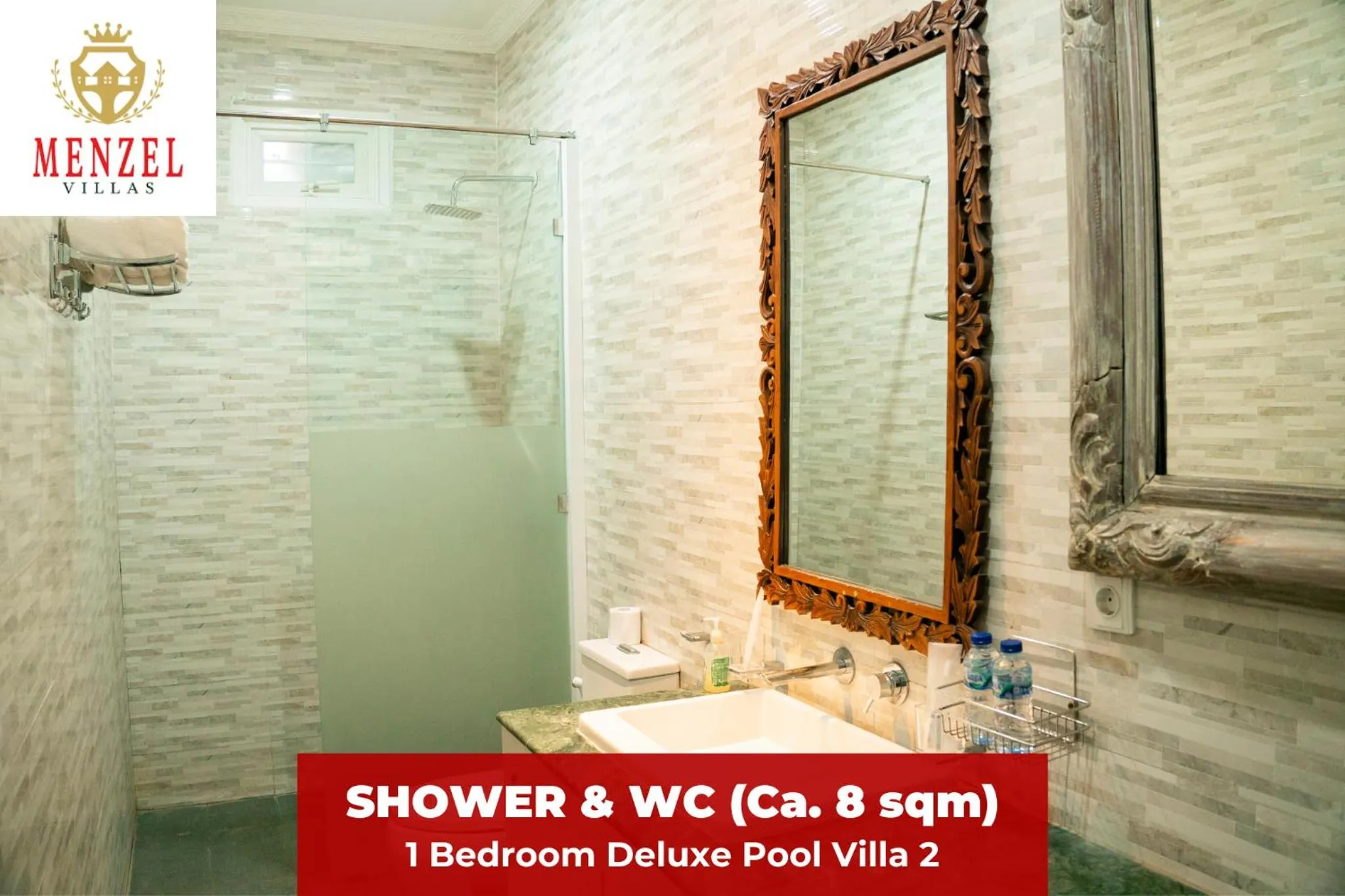 Shower in Menzel Villas Nusa Dua