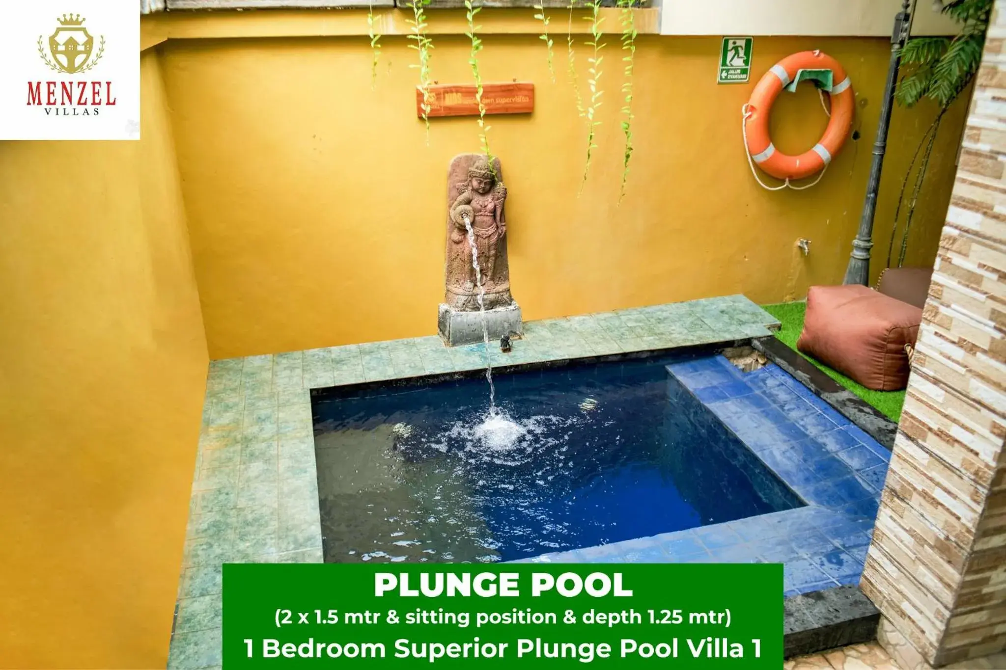 Pool view in Menzel Villas Nusa Dua Pool view in Menzel Villas Nusa Dua