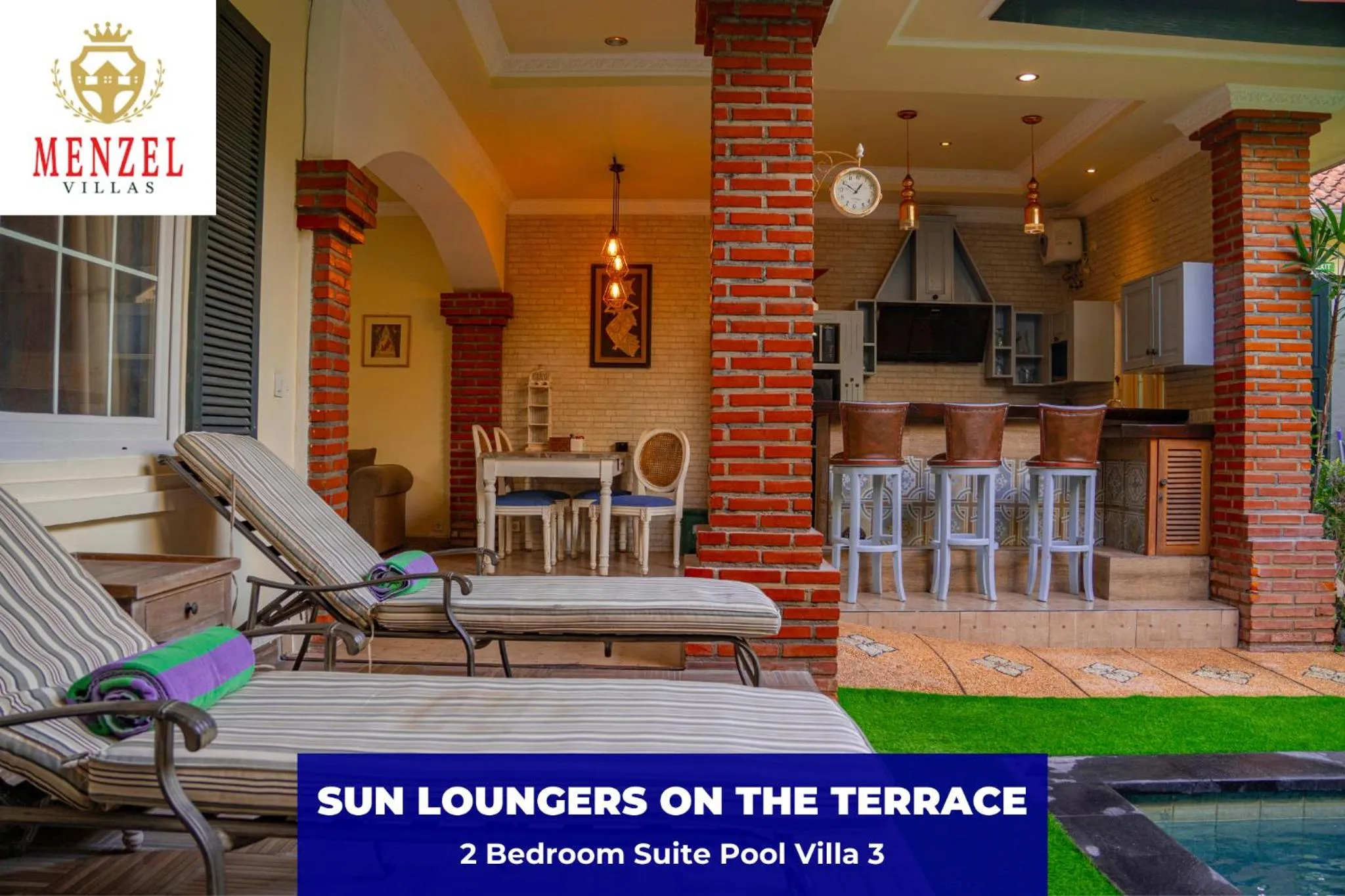 sunbed in Menzel Villas Nusa Dua