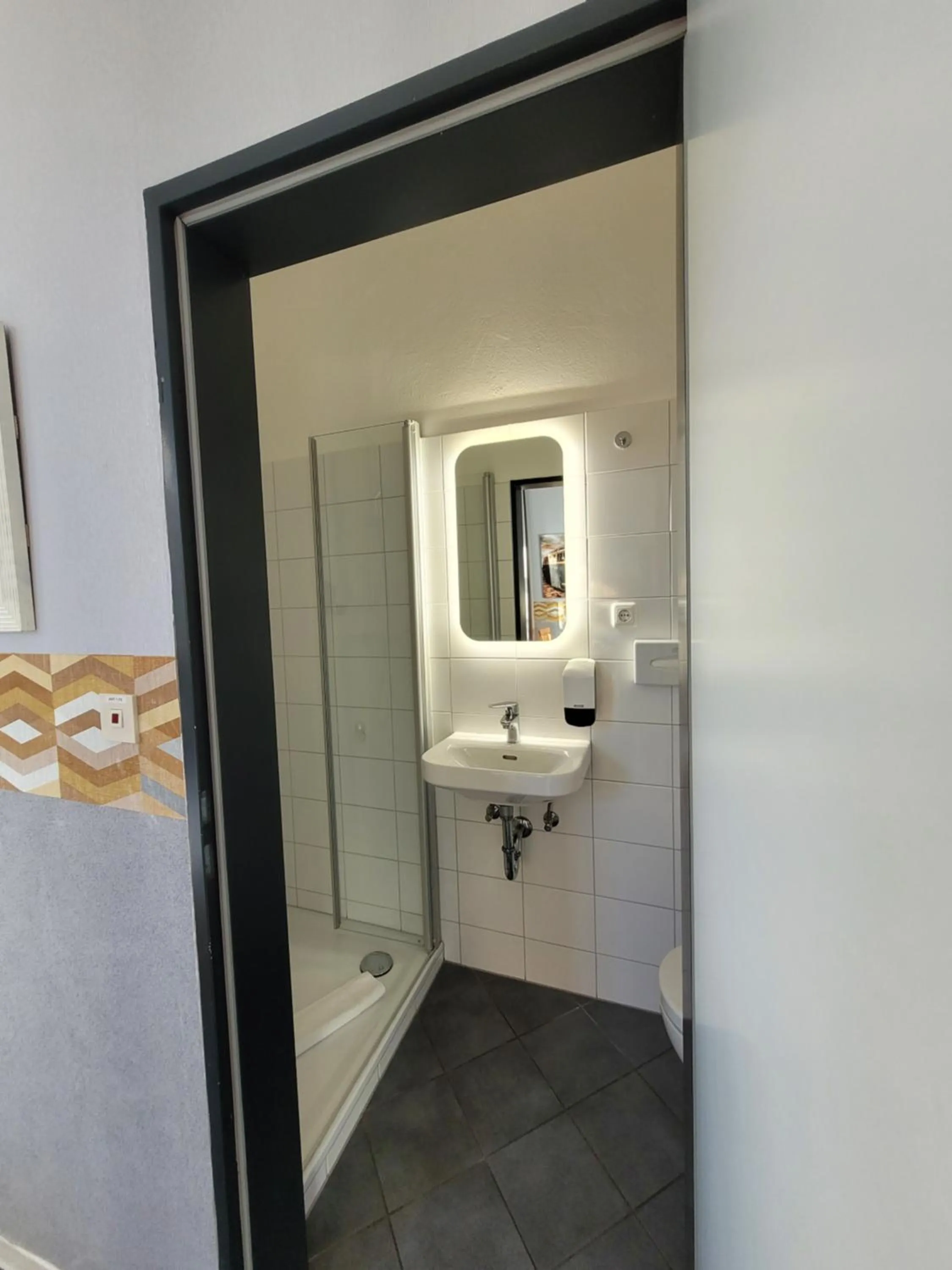 Shower in Hotel Garni Kastanjehoff