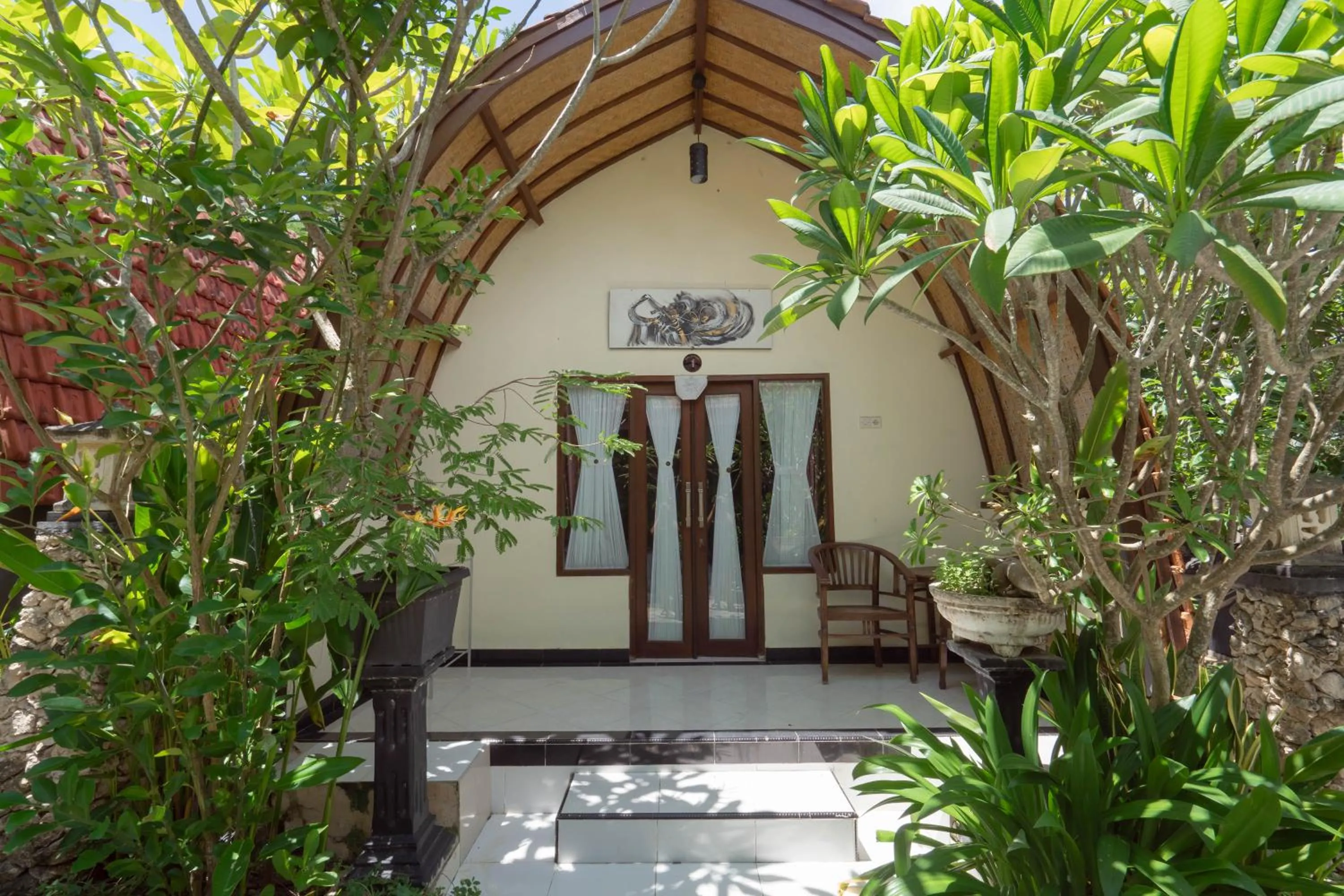 Garden view in Ratu Cottage by OurStory Travels
