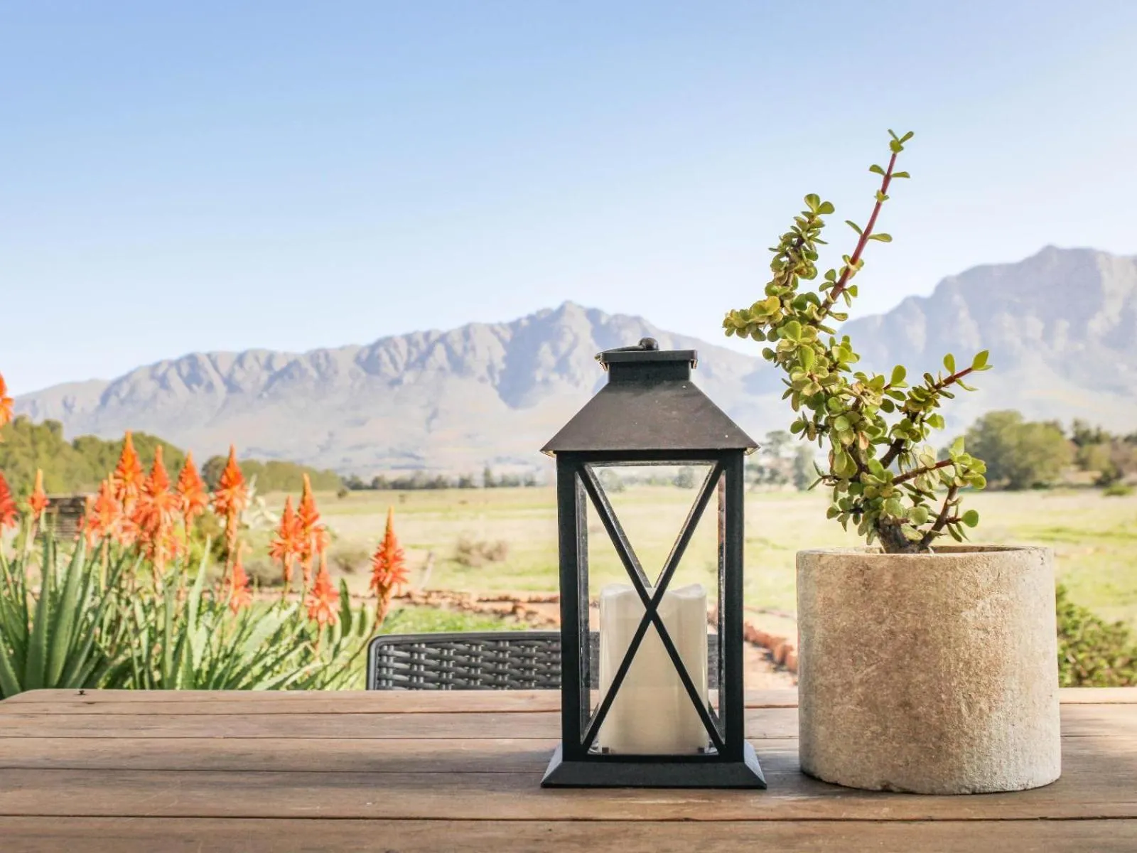 Patio in Duikersdrift Winelands Country Escape