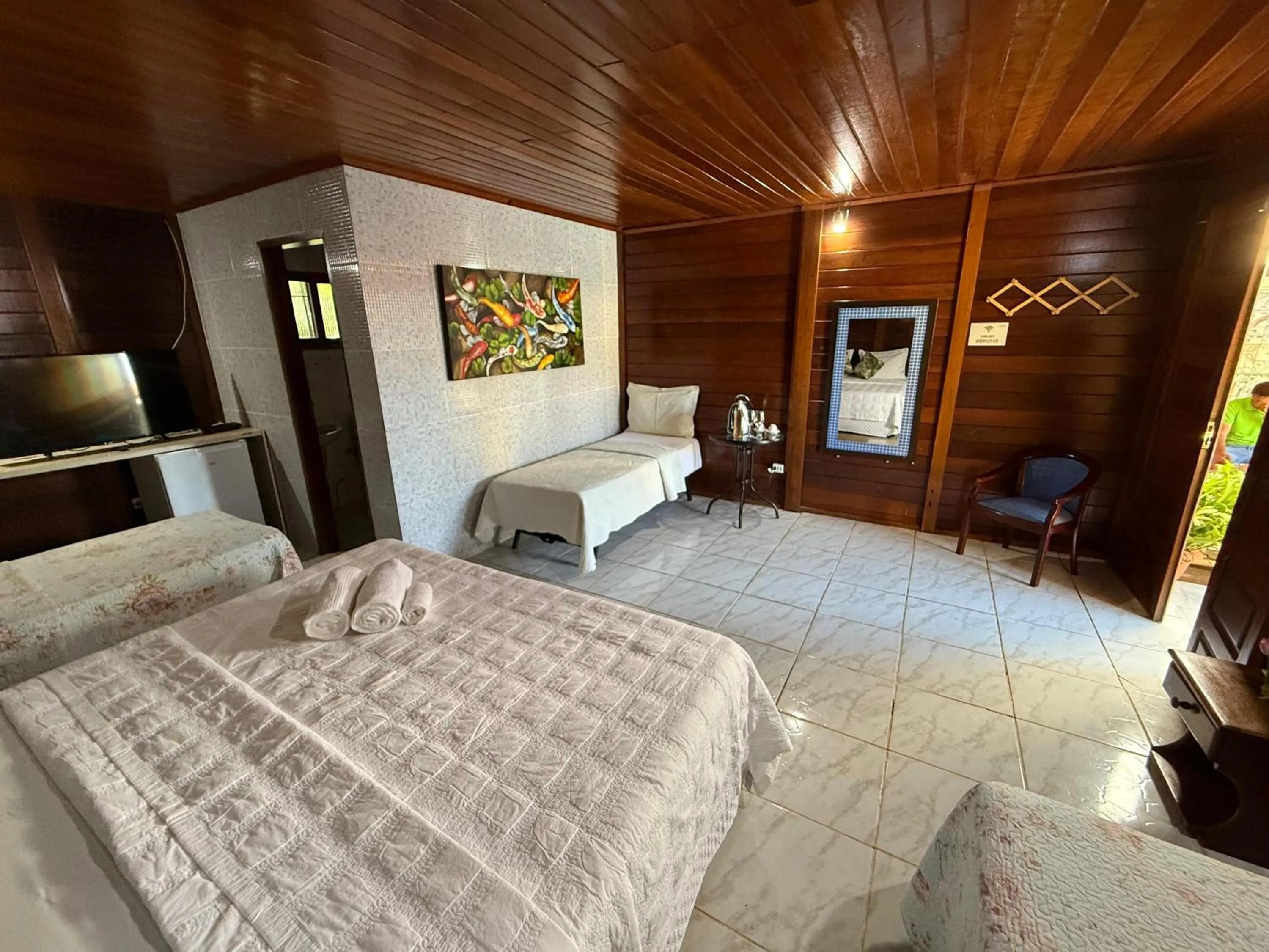 Bed in Pousada das Flores