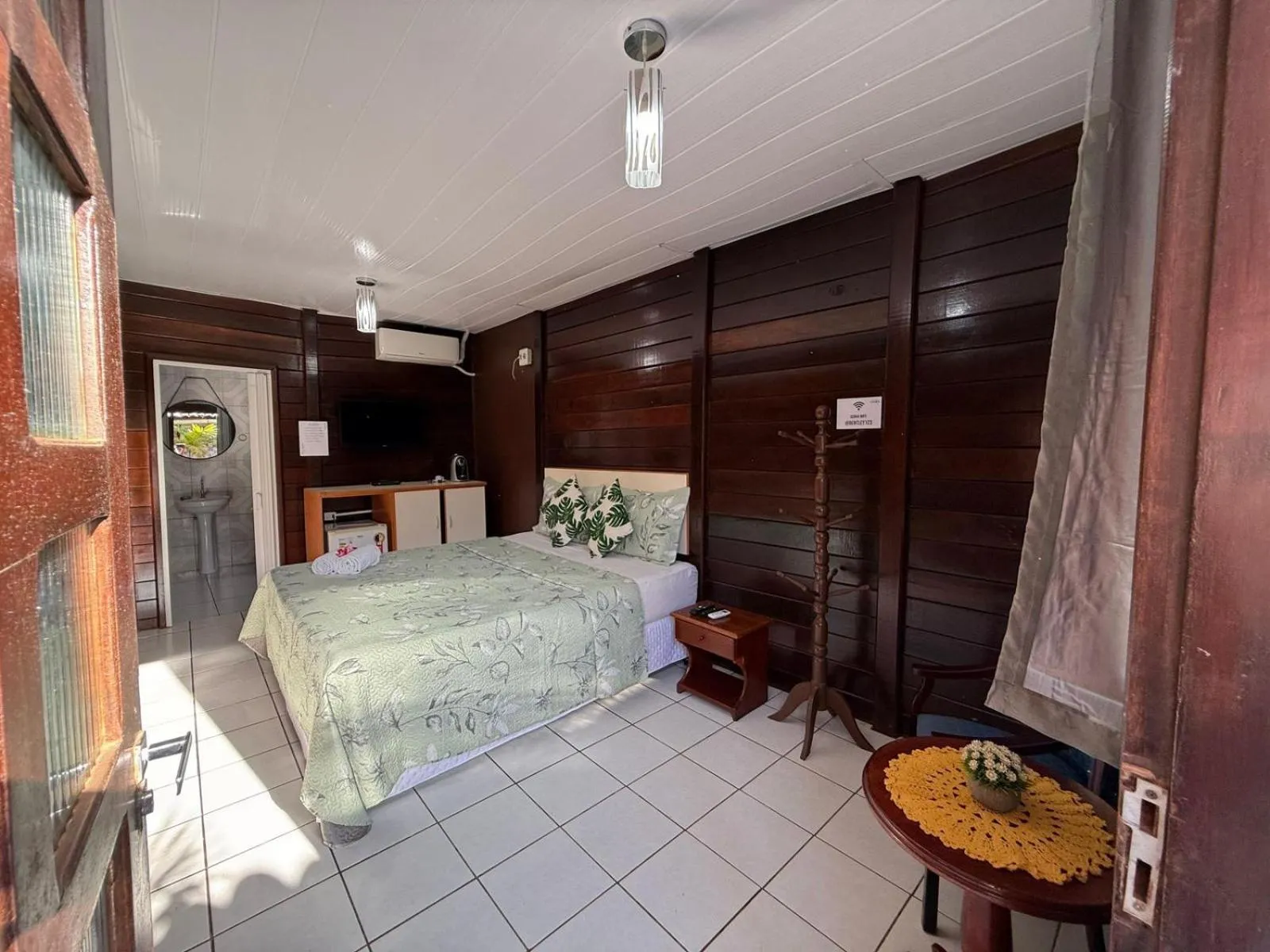 Bed in Pousada das Flores