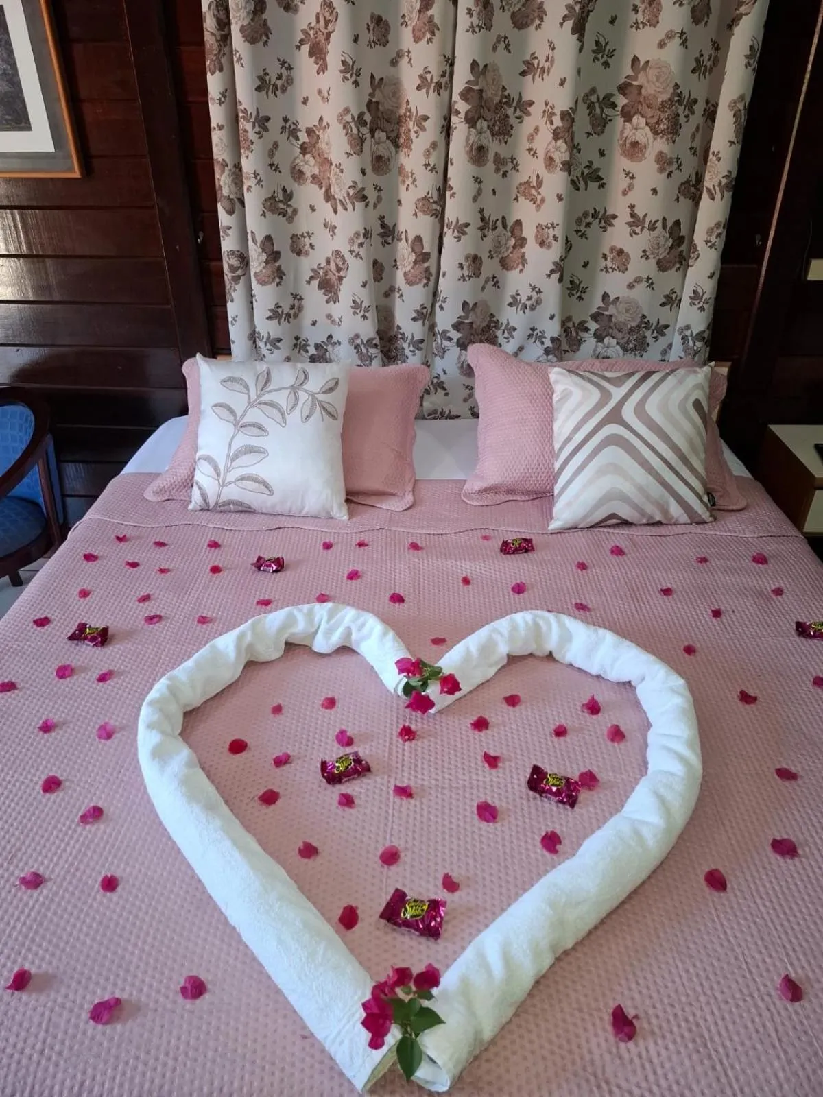Bed in Pousada das Flores