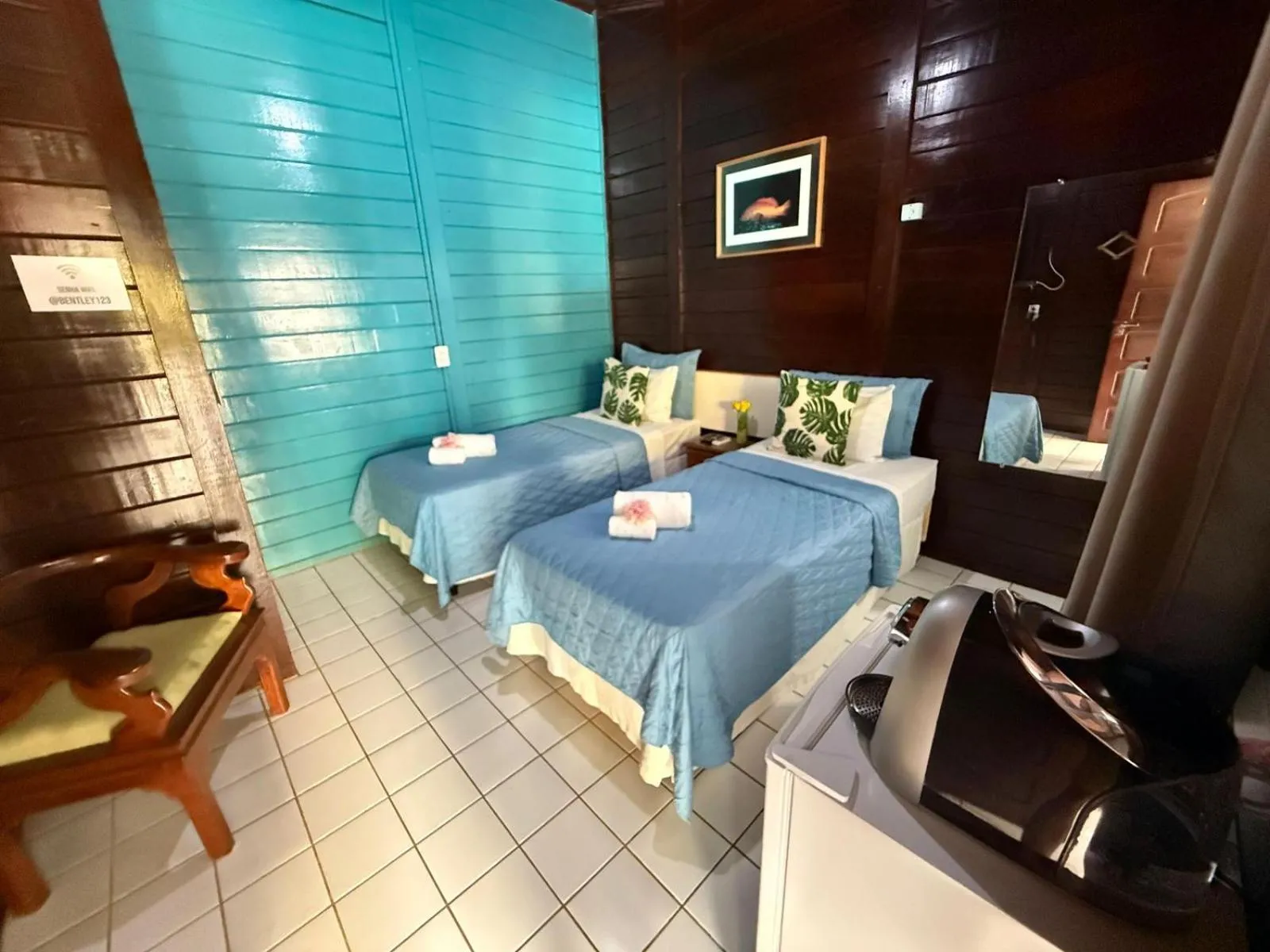 Bed in Pousada das Flores