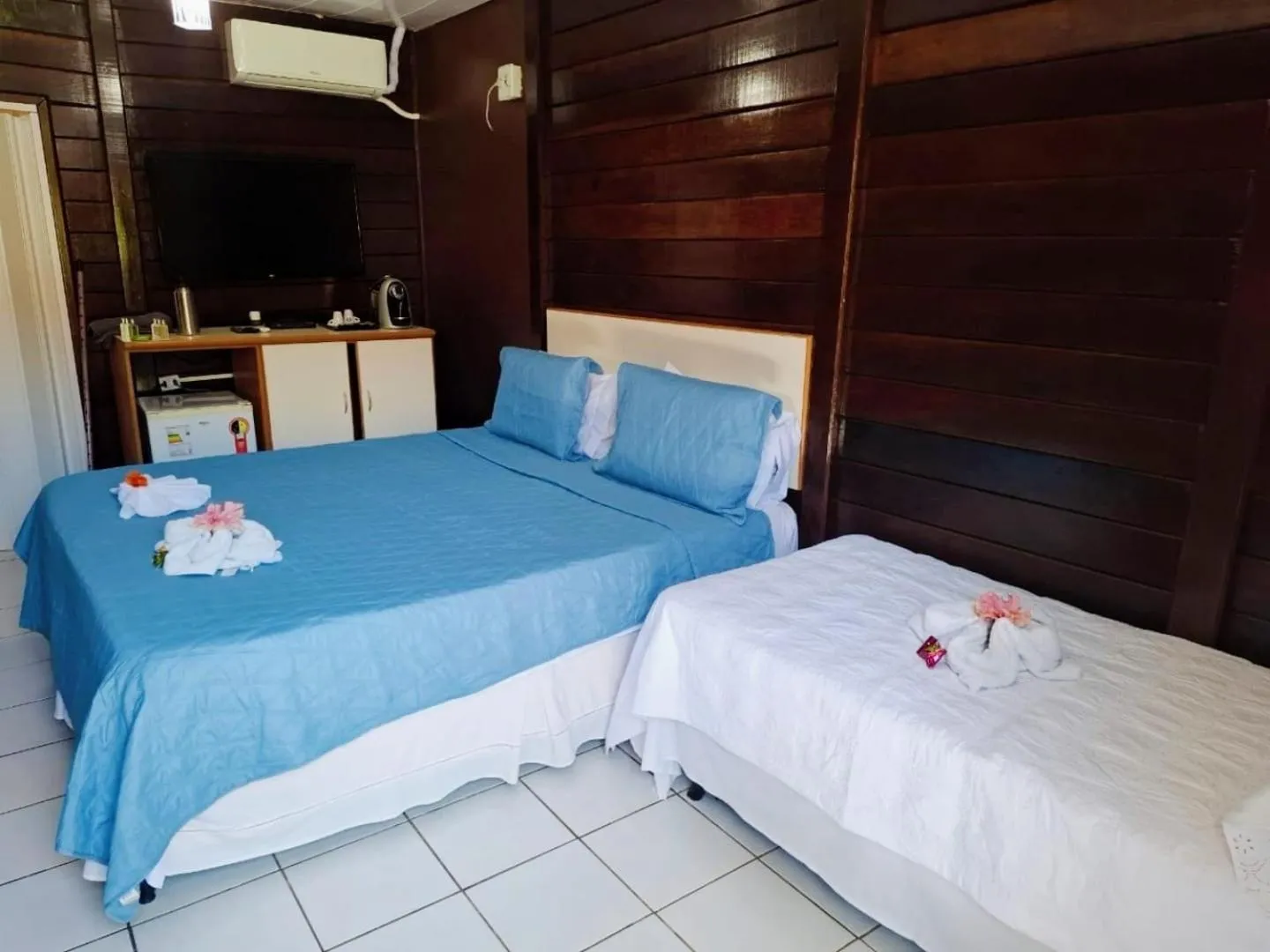 Bed in Pousada das Flores