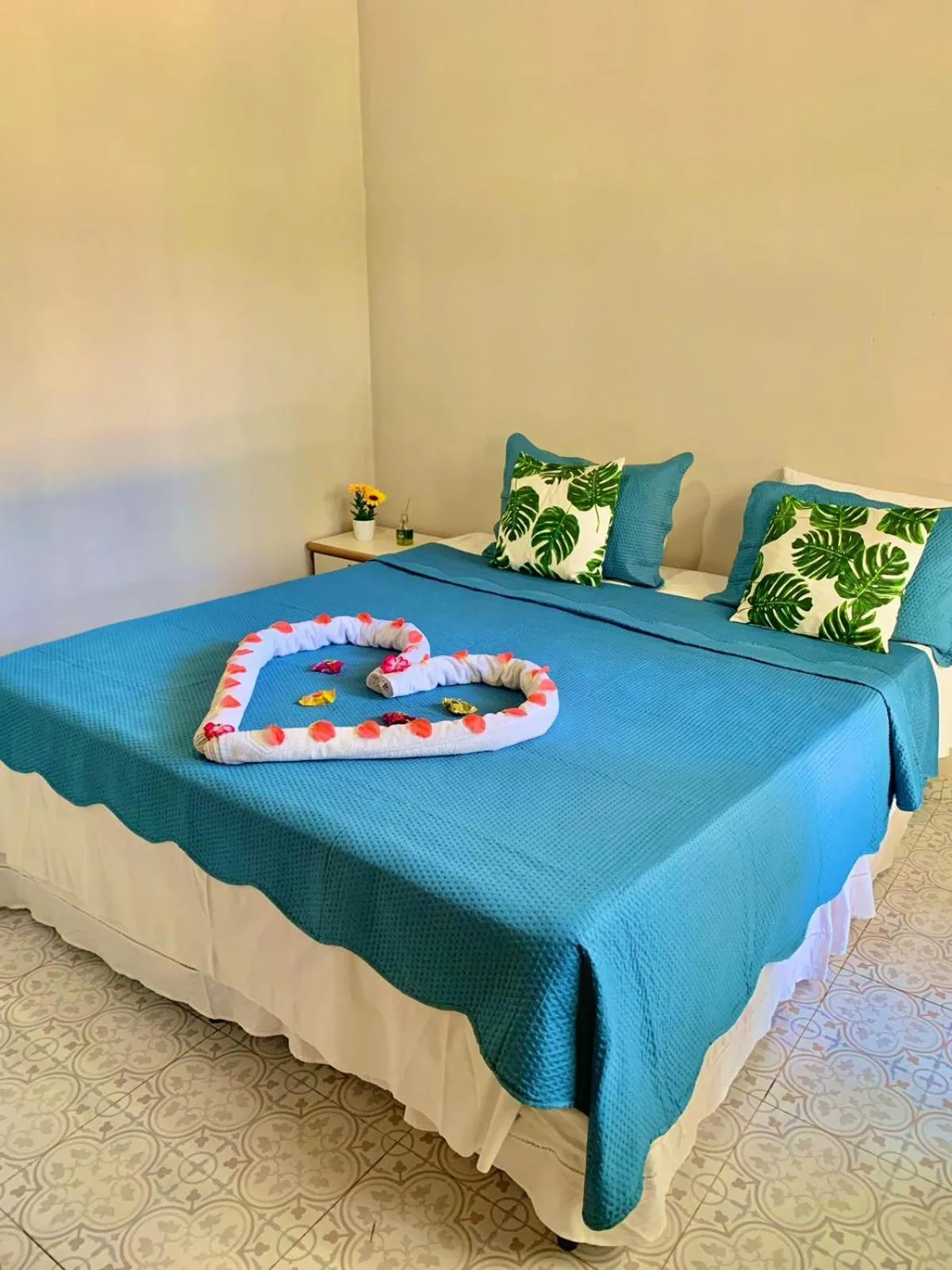 Bed in Pousada das Flores
