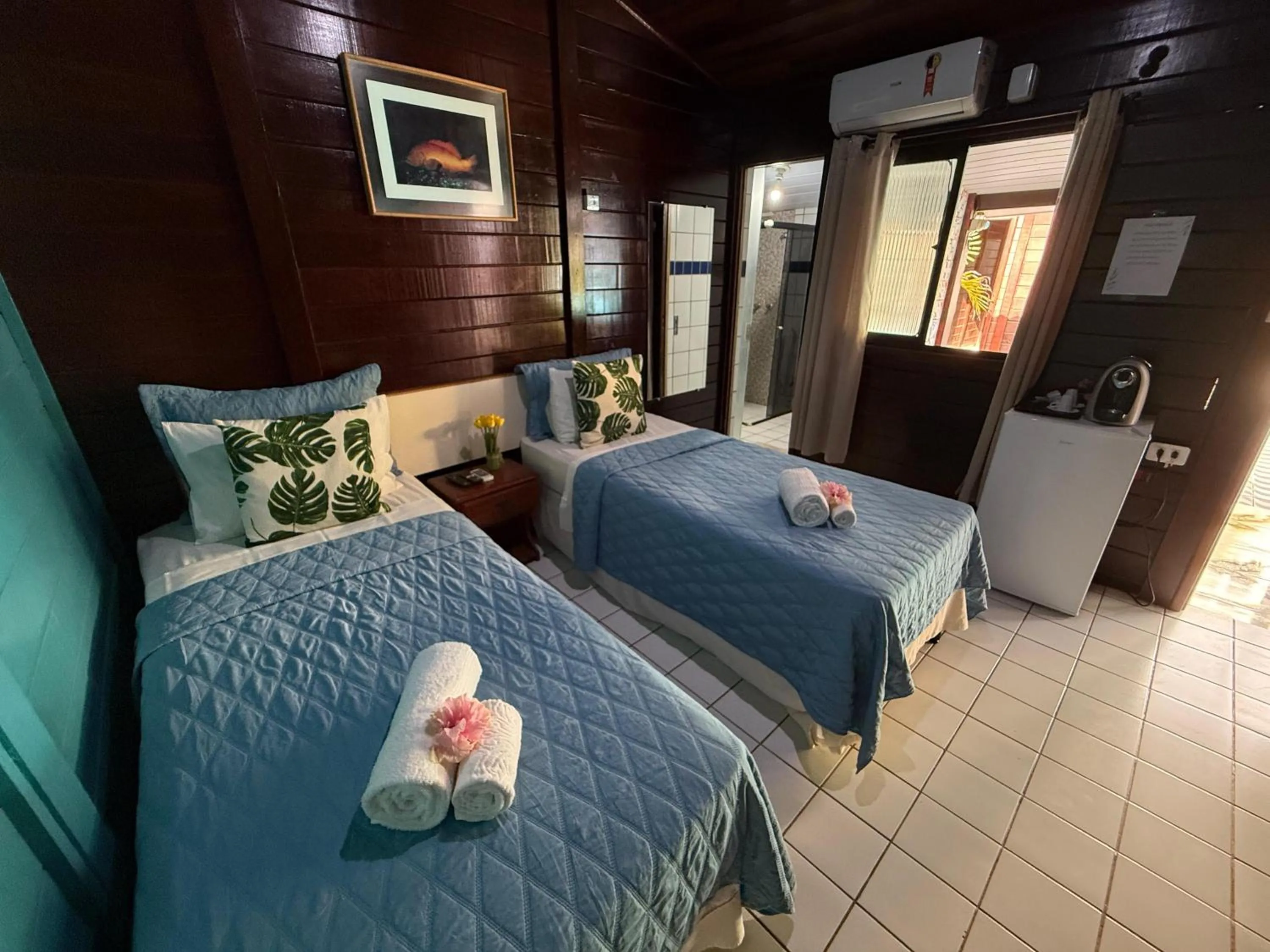 Bed in Pousada das Flores
