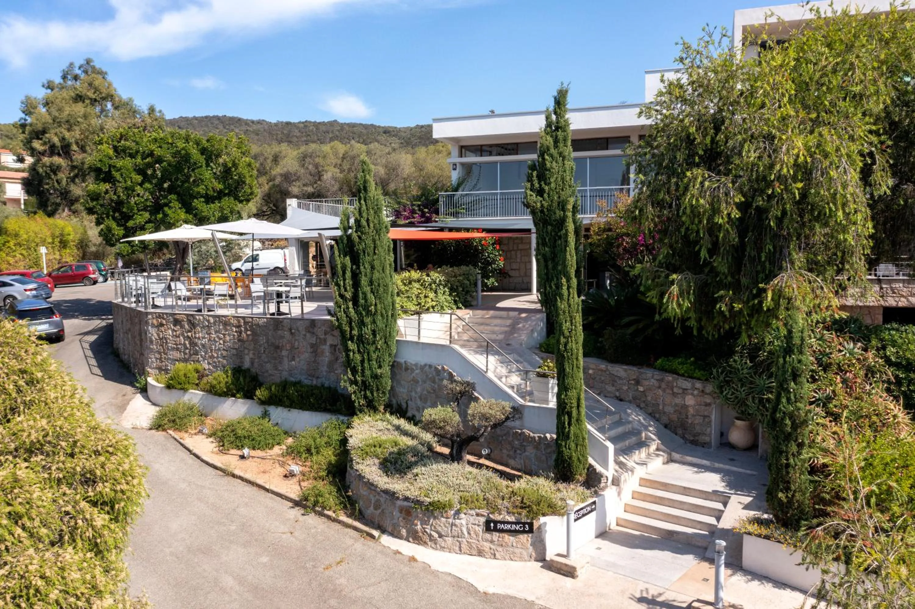 Property building in Hotel Les Eucalyptus
