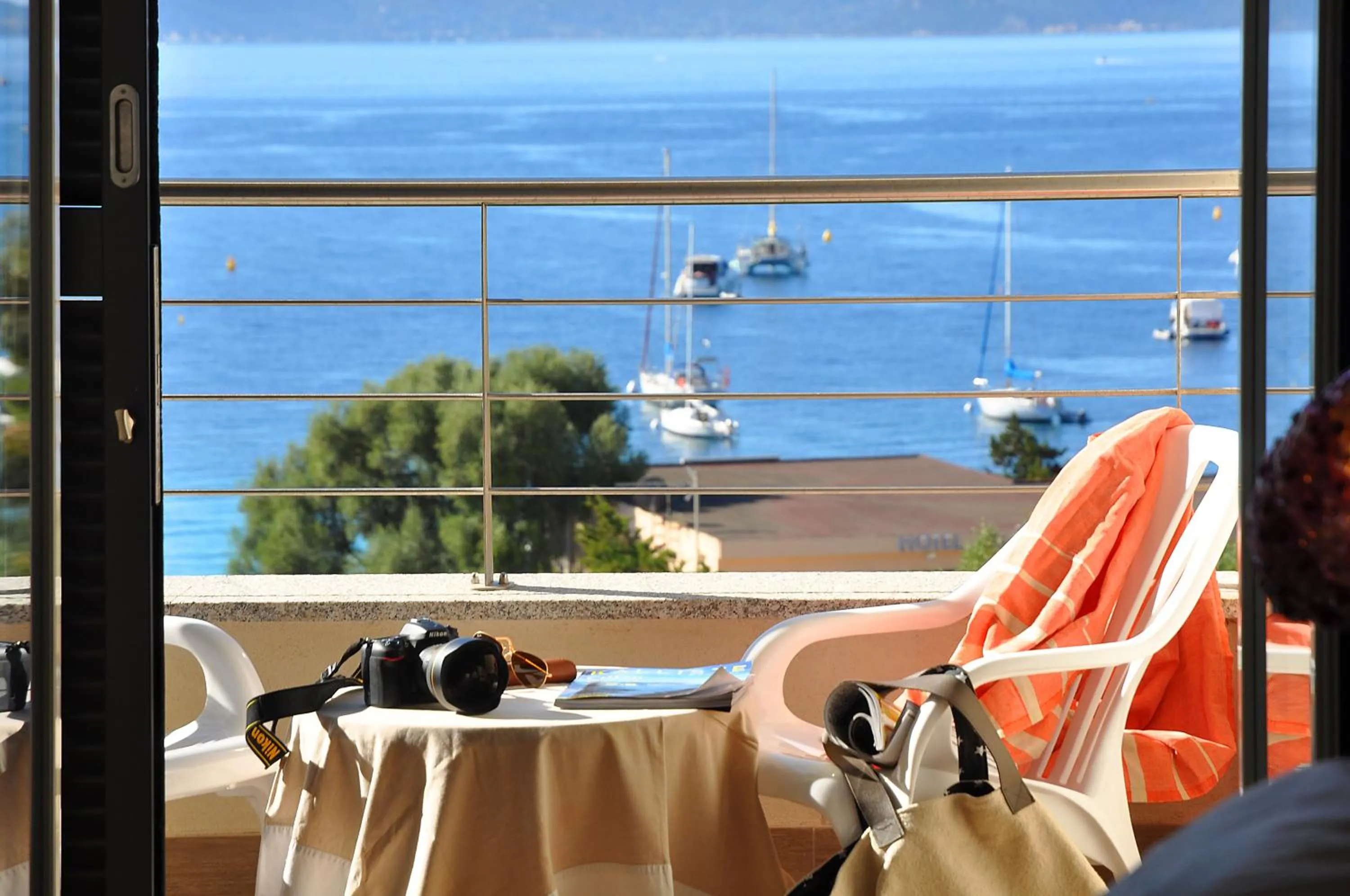 Balcony/Terrace in Hotel Les Eucalyptus