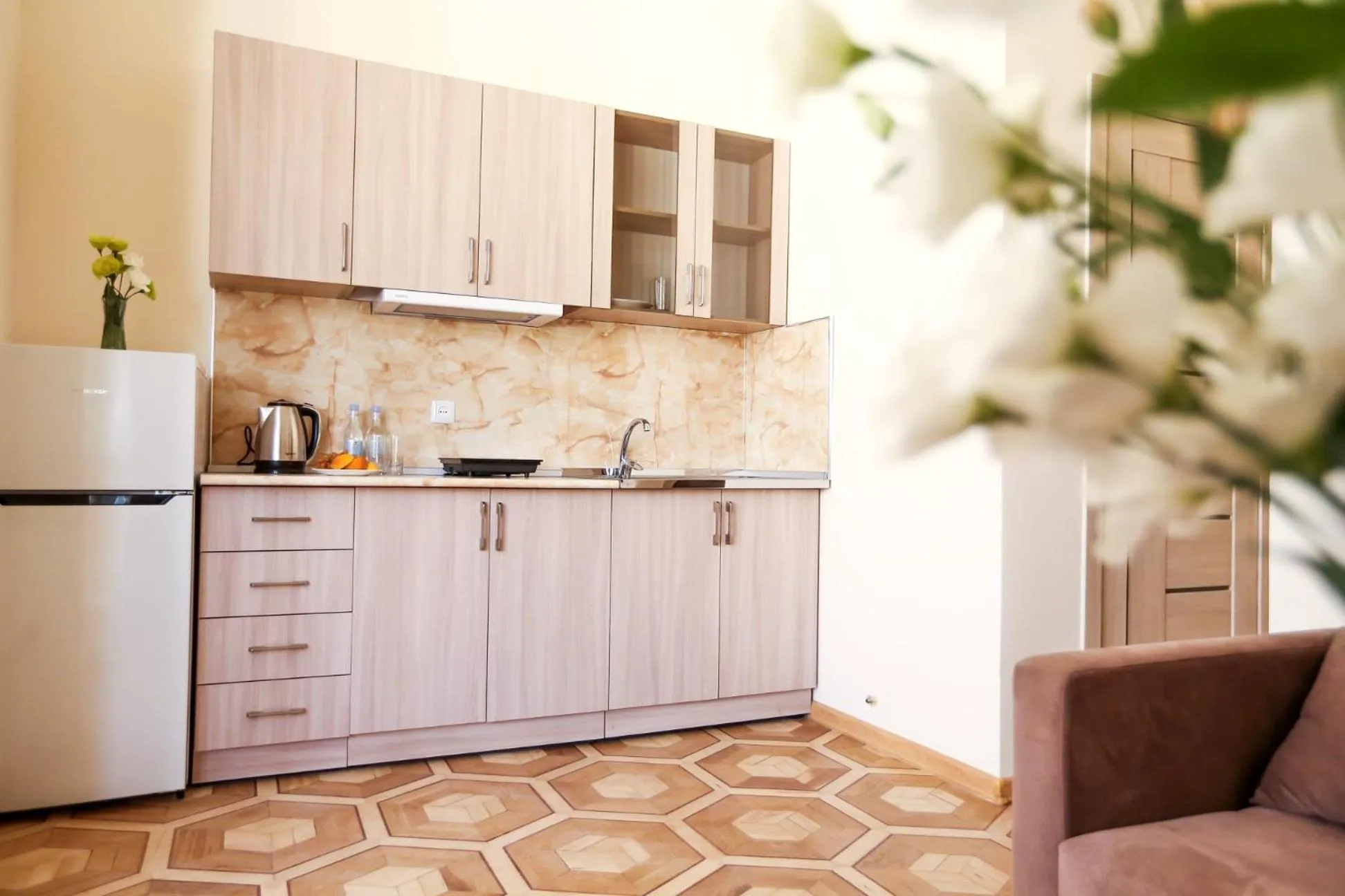 Kitchen or kitchenette in Alba Hotel Yerevan