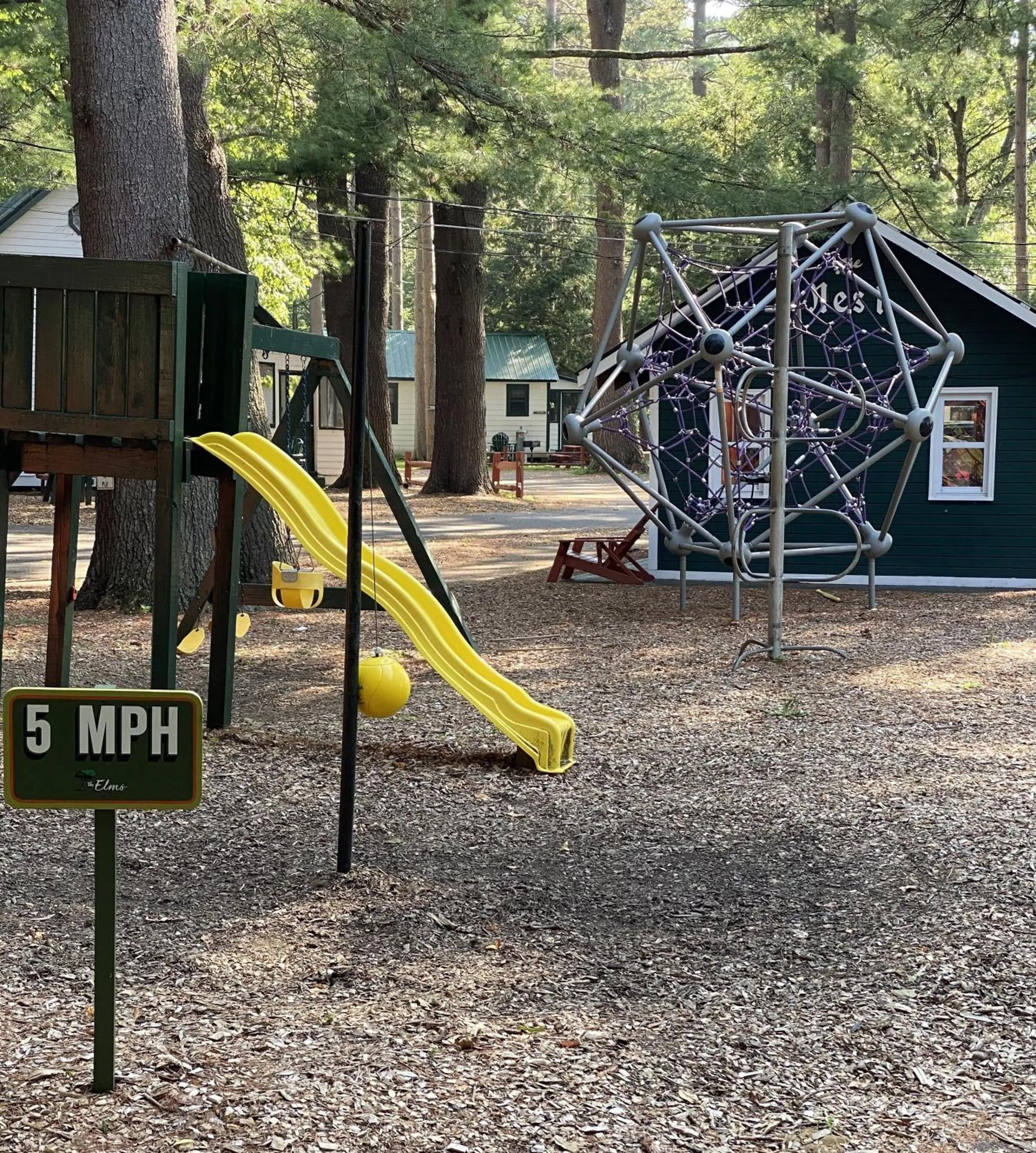 Children play ground in The Elms Waterfront Cottages