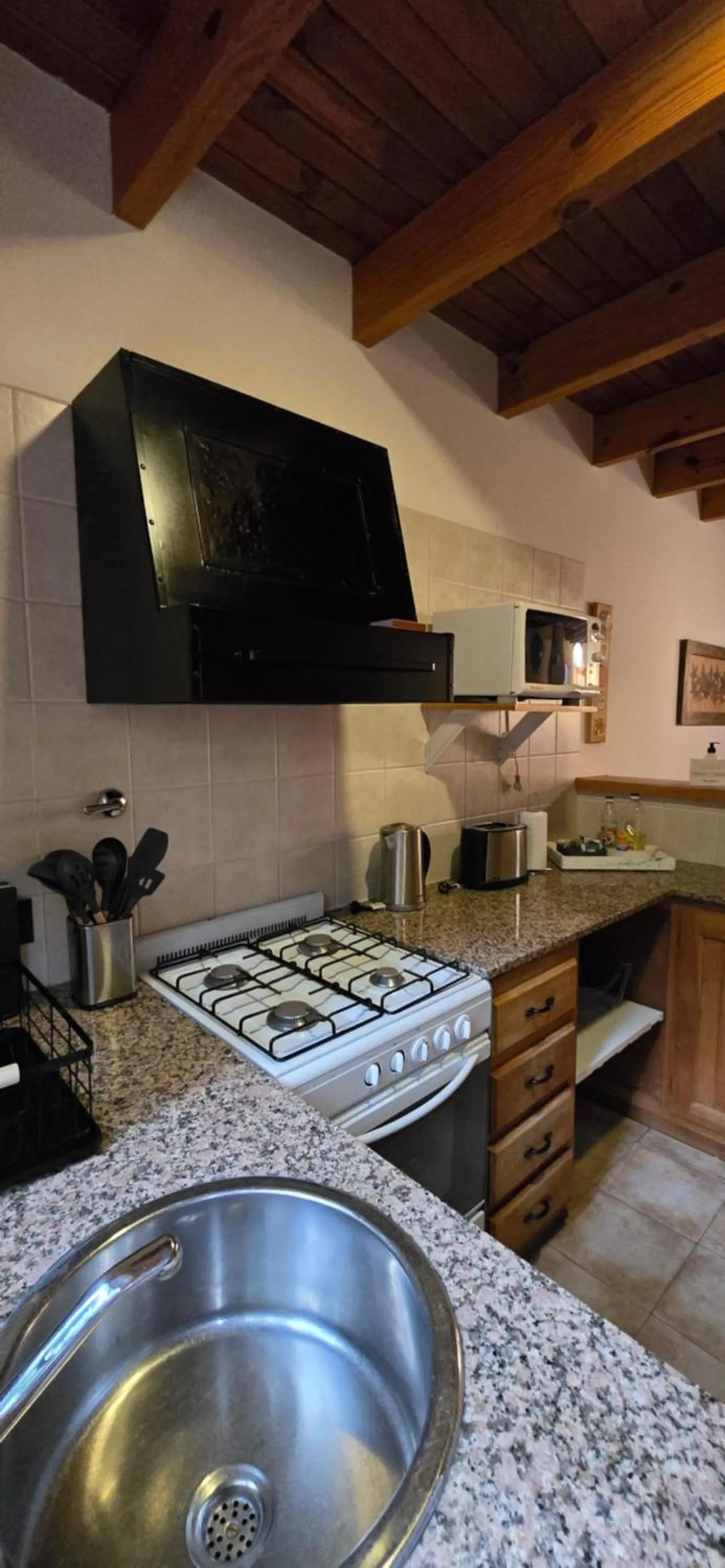 Kitchen or kitchenette in Apart Hotel Agua Escondida