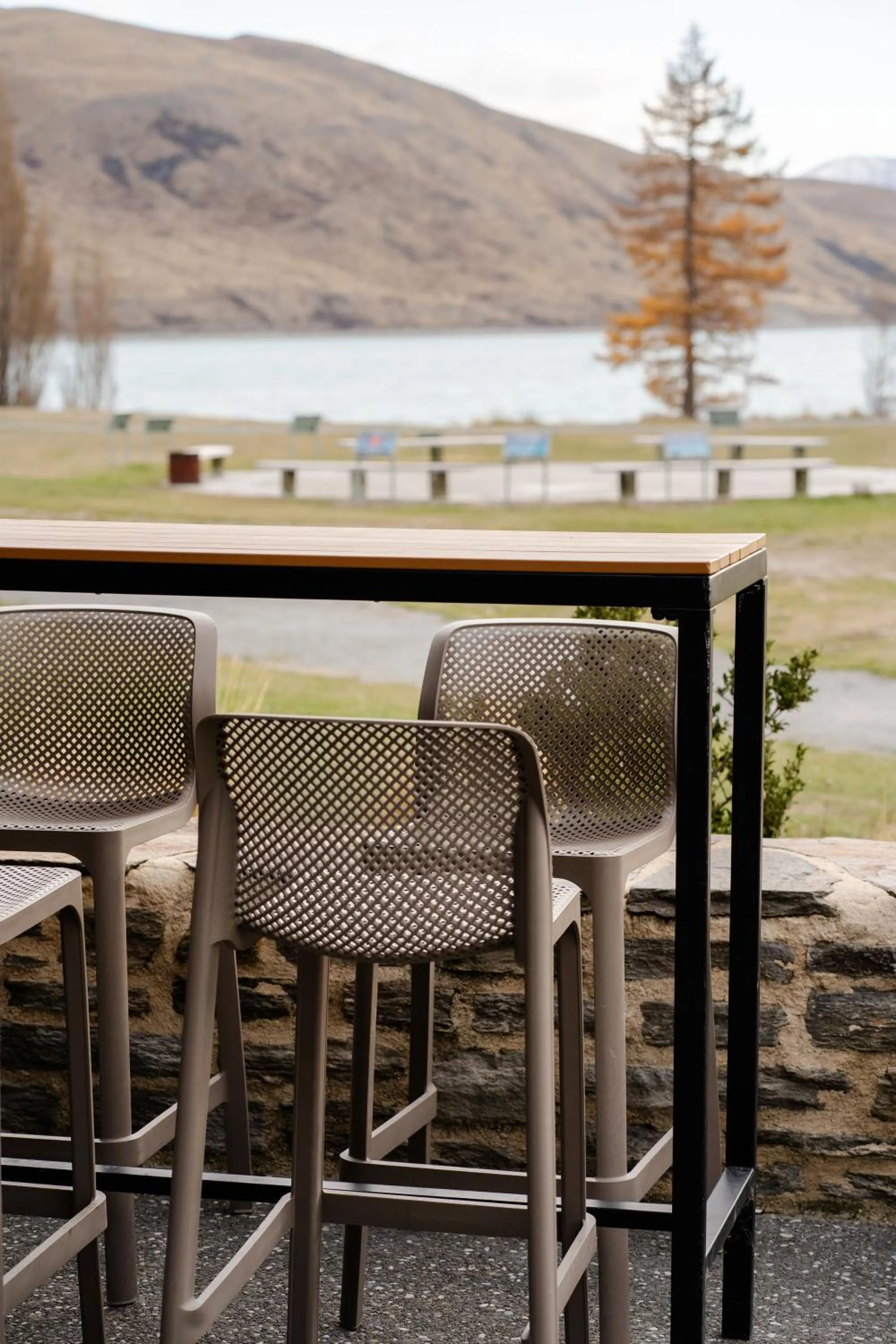 Patio in Haka House Lake Tekapo