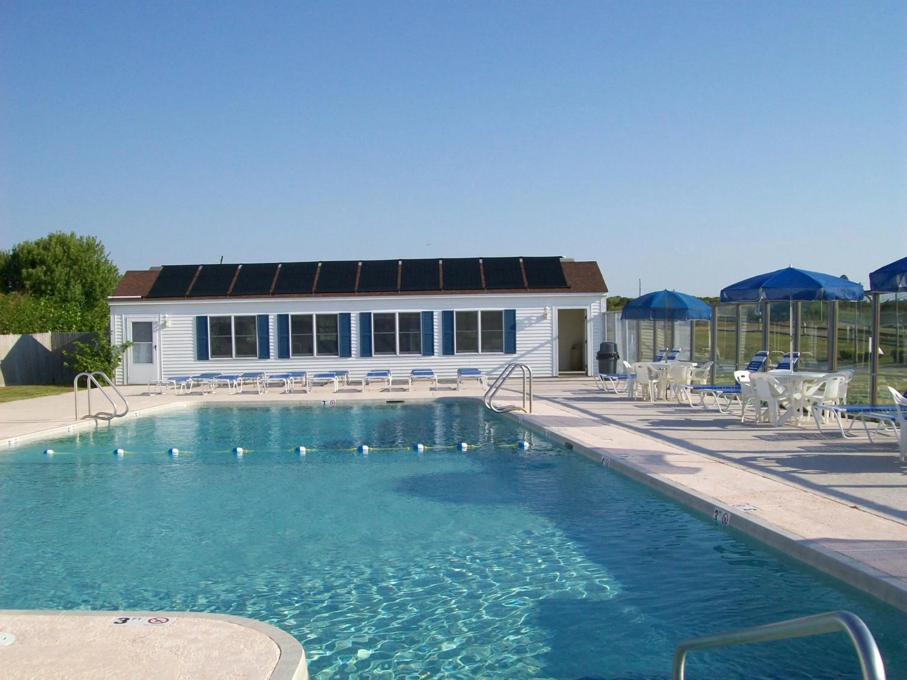 Pool view in Lighthouse Inn Cape Cod