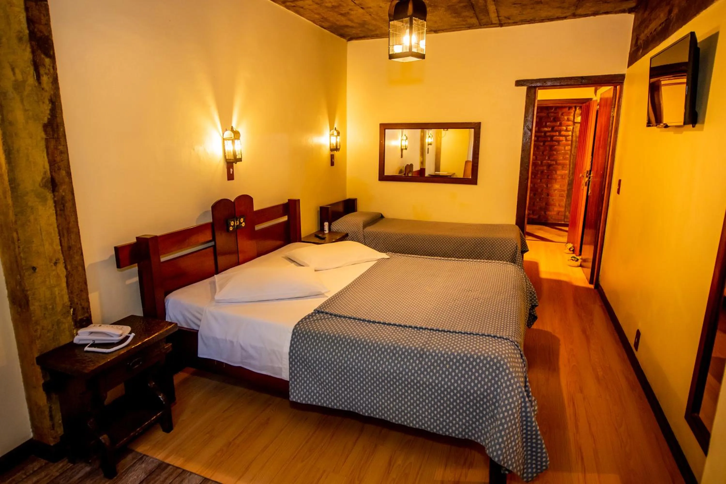 Bed in Pousada Monte Imperial