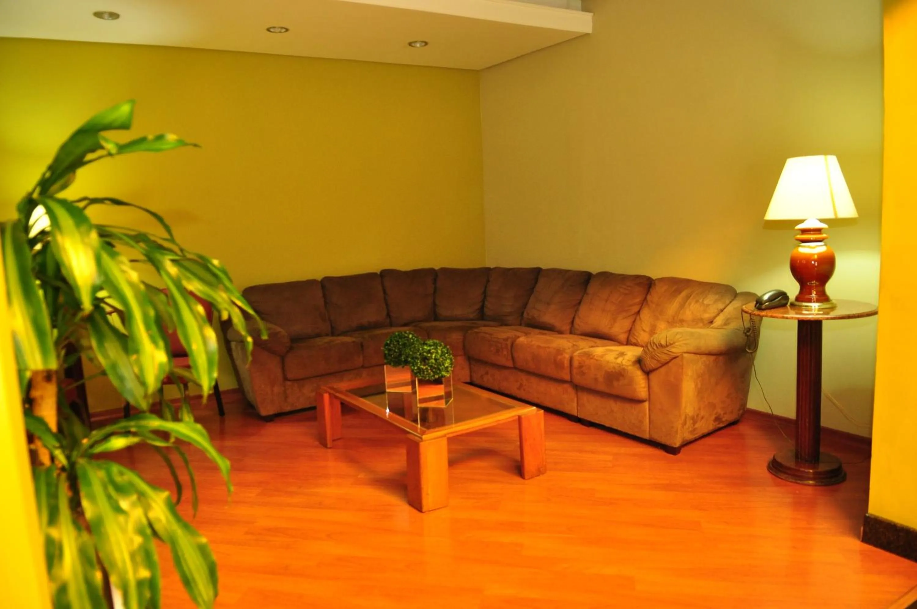 Communal lounge/ TV room in Canoas Parque Hotel