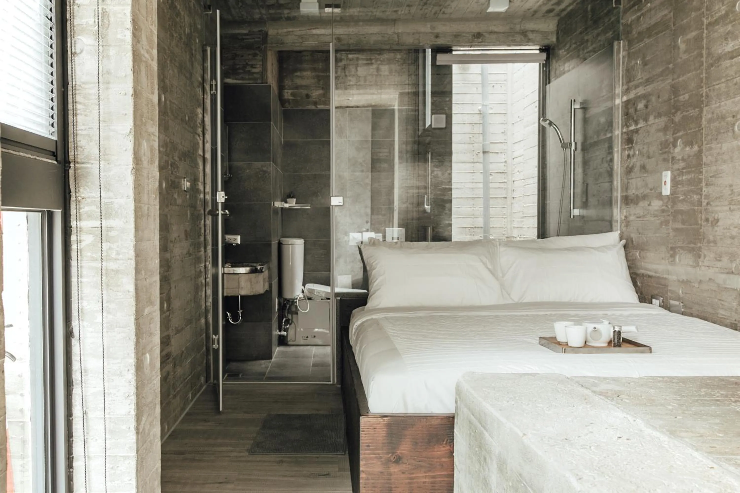 Bed in Enishi Resort Villa