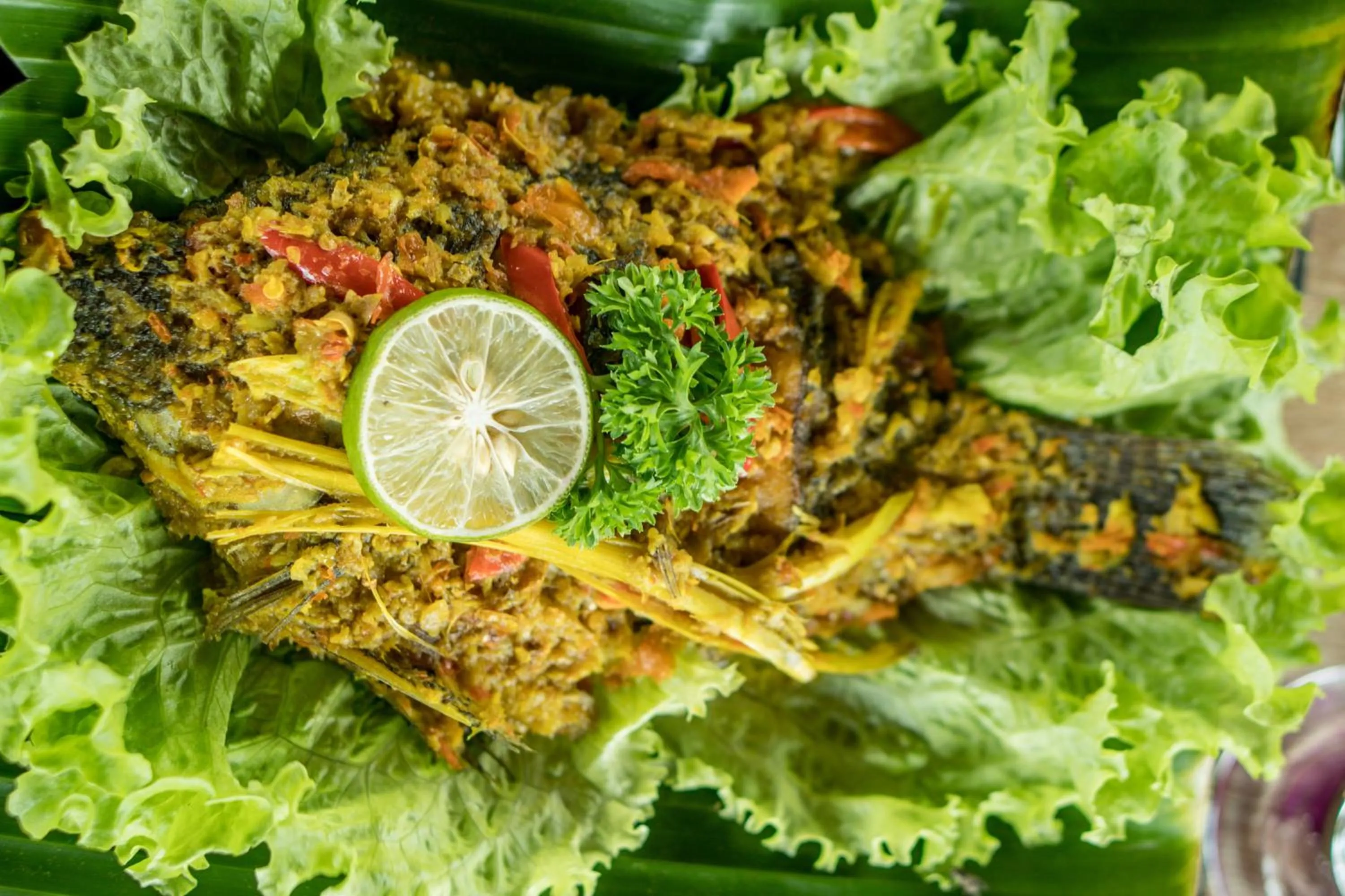 Food in Three Gold Luxury Private Villas